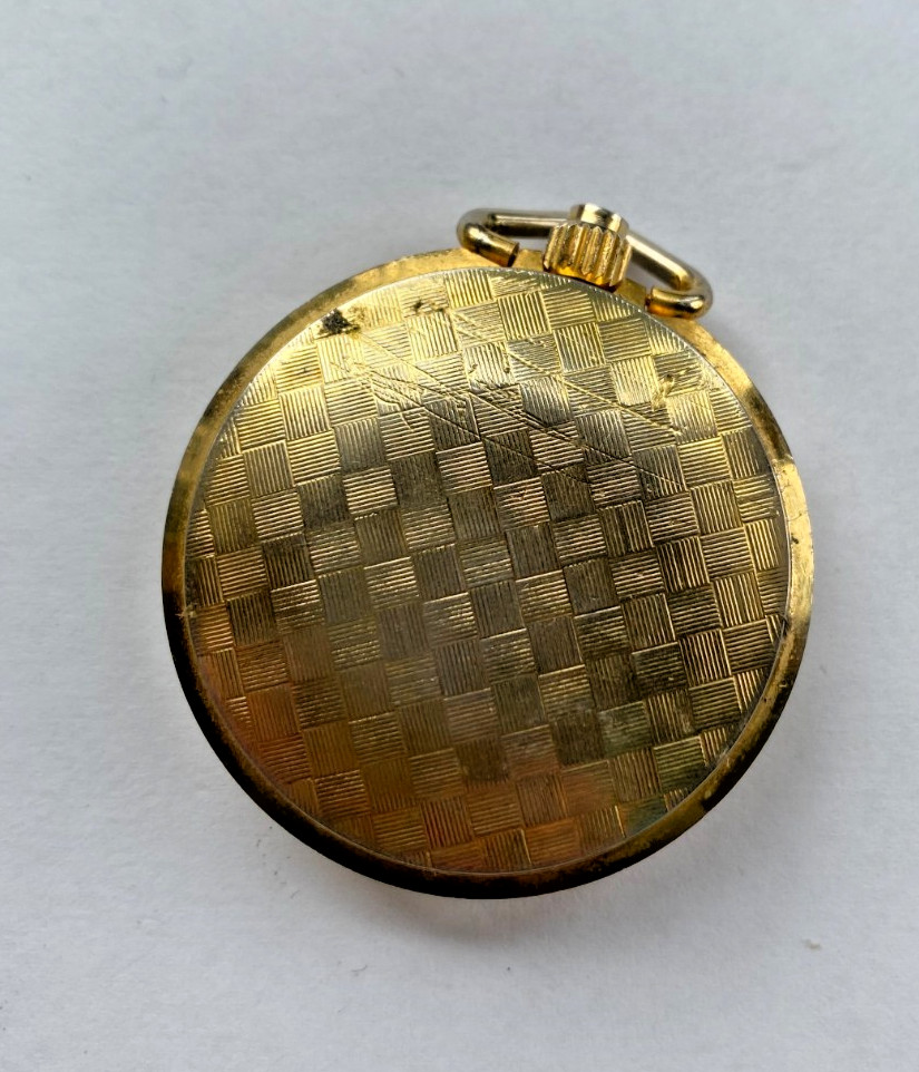 Seato Royal Time Golden Star Full Hunter Swiss Pocket Watch Nonworking Gold Tone