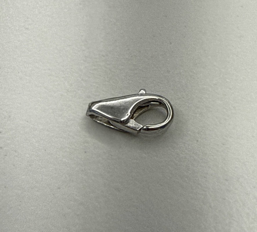 Effy BH 14k White Gold Pear Shape Lobster Fish Lock 10 mm Clasp Finding