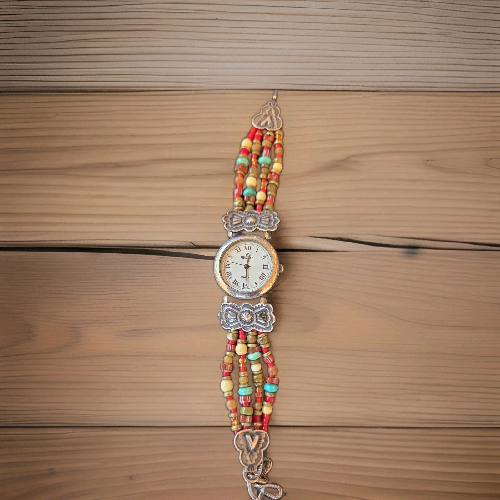 Peyote Bird x Don Lucas Southwestern Sterling Silver Quartz Watch Up To 6.5″