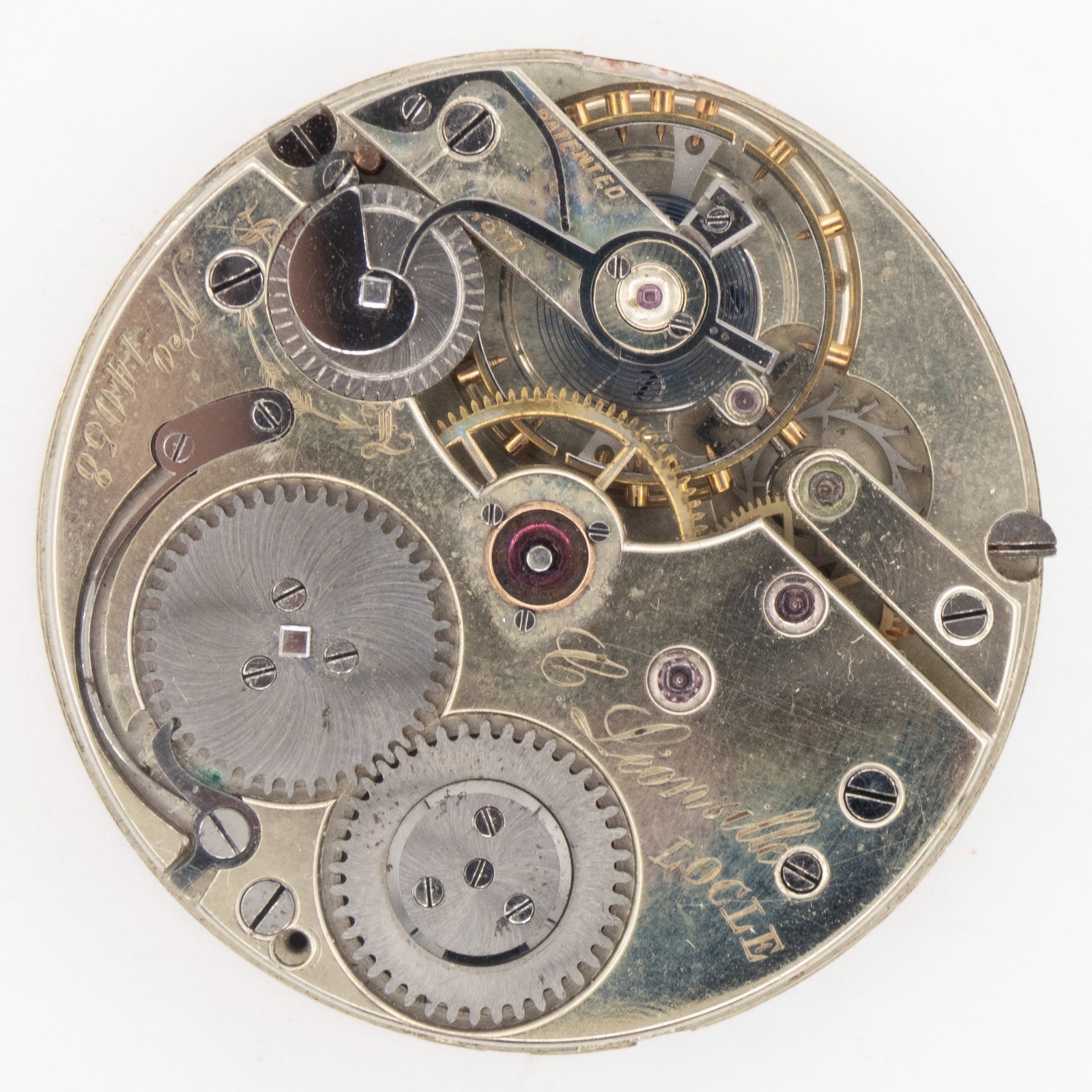 C. Leonville 41 x 10.3 mm Antique Pocket Watch Movement