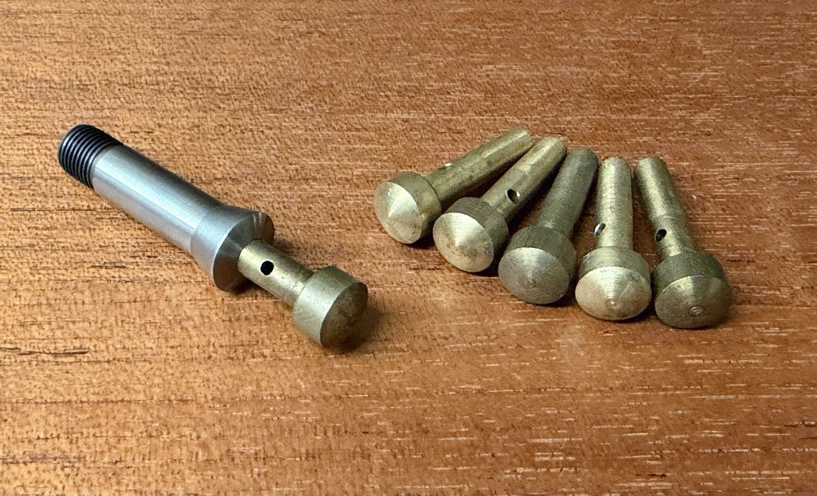 nos LEVIN 10mm “D” B&S #1 Taper Collet Set with 6 Brass Arbors , Jeweler’s Lathe