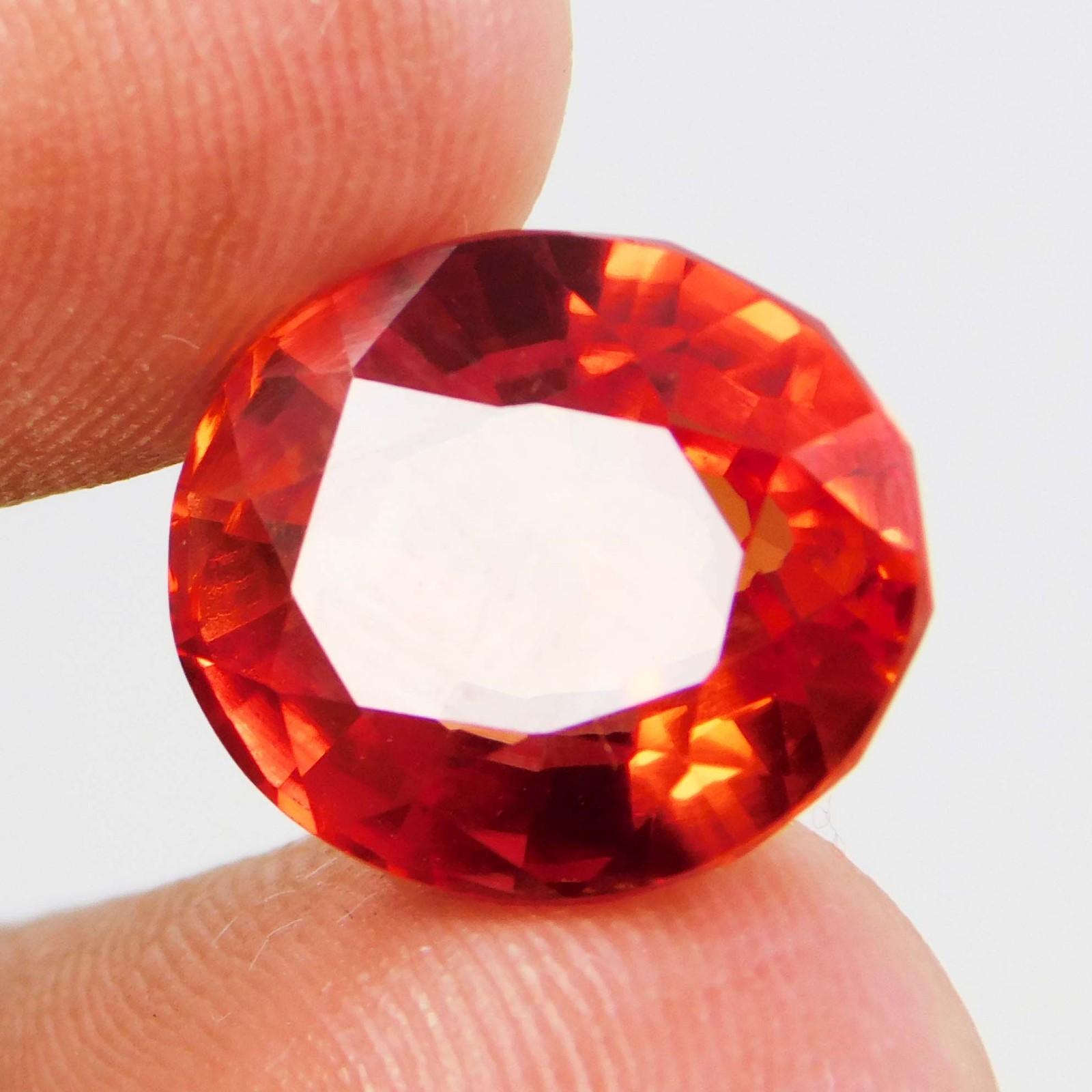 Certified 12.30 Ct Oval Beautiful Quality Gemstone Unheated Orange Spinel_Burma
