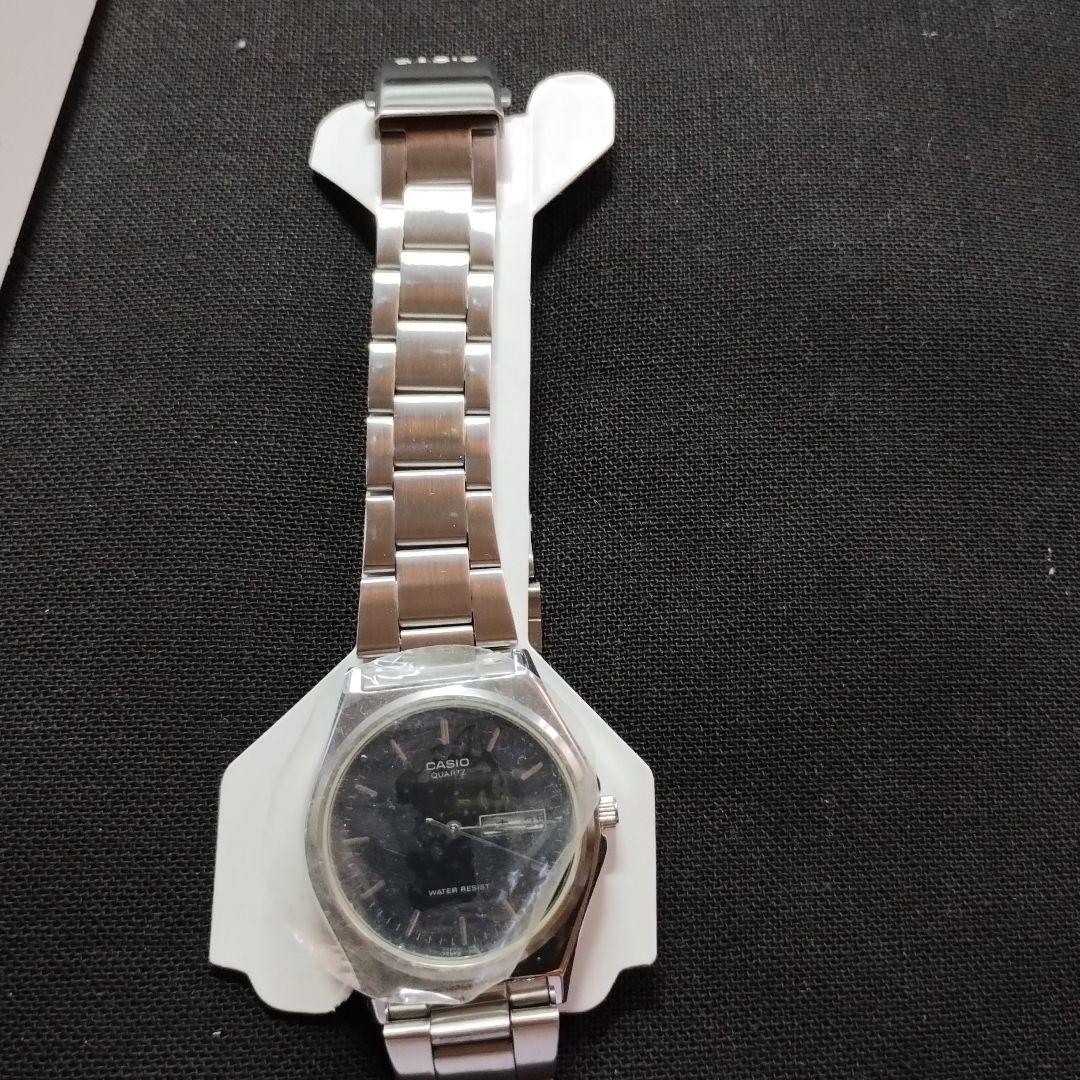 CASIO Quartz Analog Watch, Silver & Black