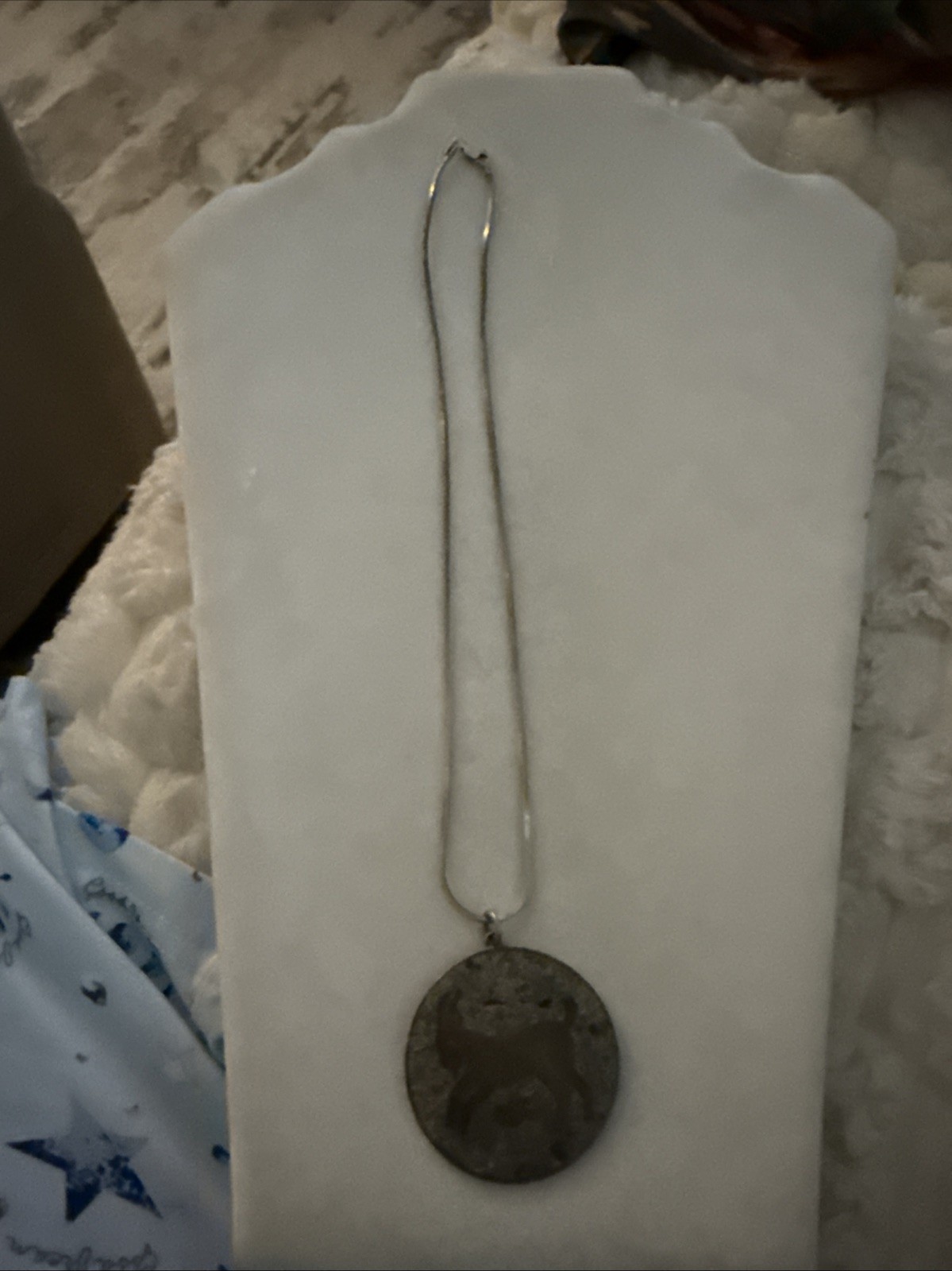 DH Mexico Sterling Silver Zodiac CAPRICORN Pendant Mosaic GOAT Italy .925 Chain