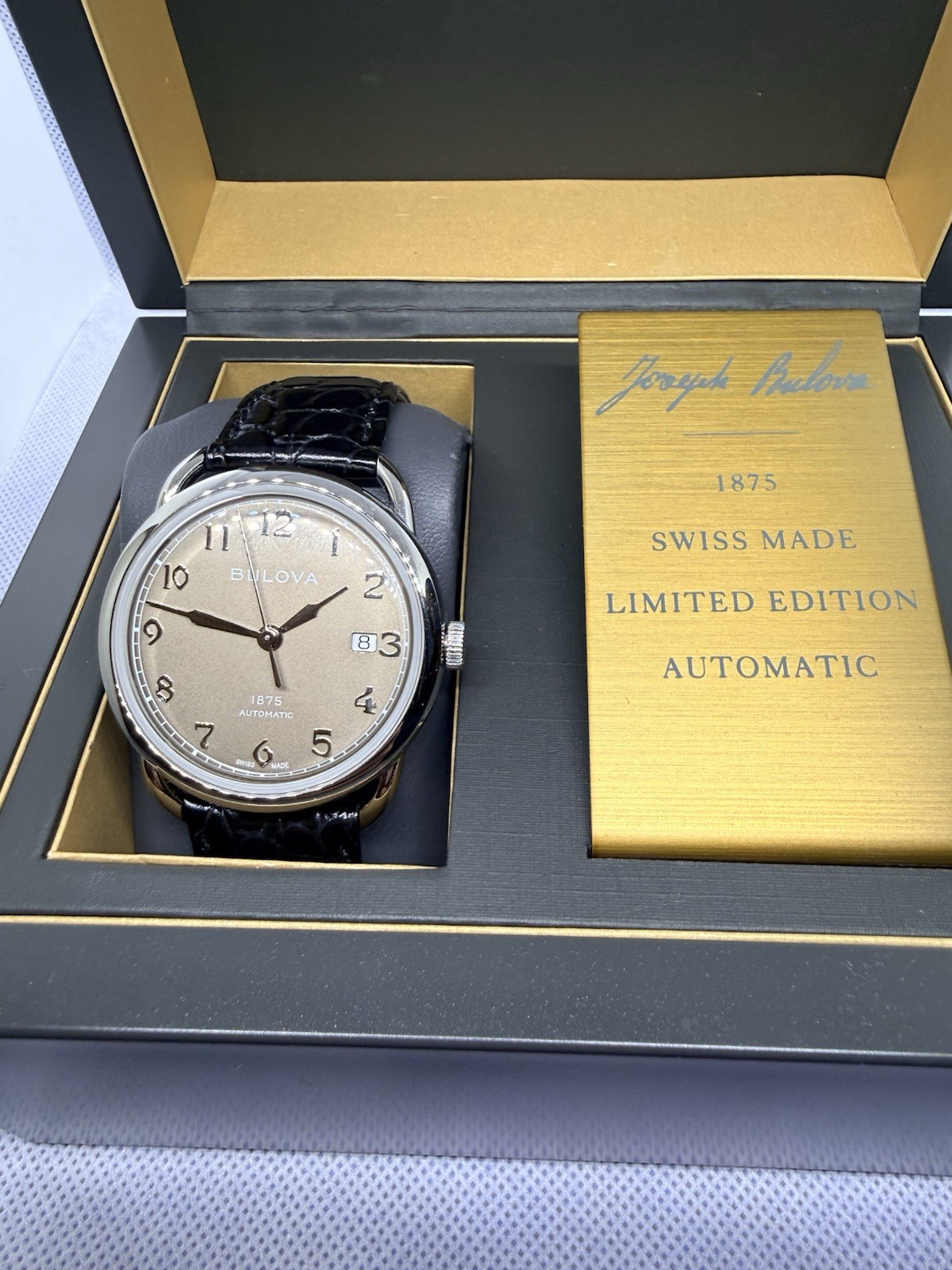 Bulova Joseph Collection 1875 Swiss Automatic Limited Edition 199/350 New