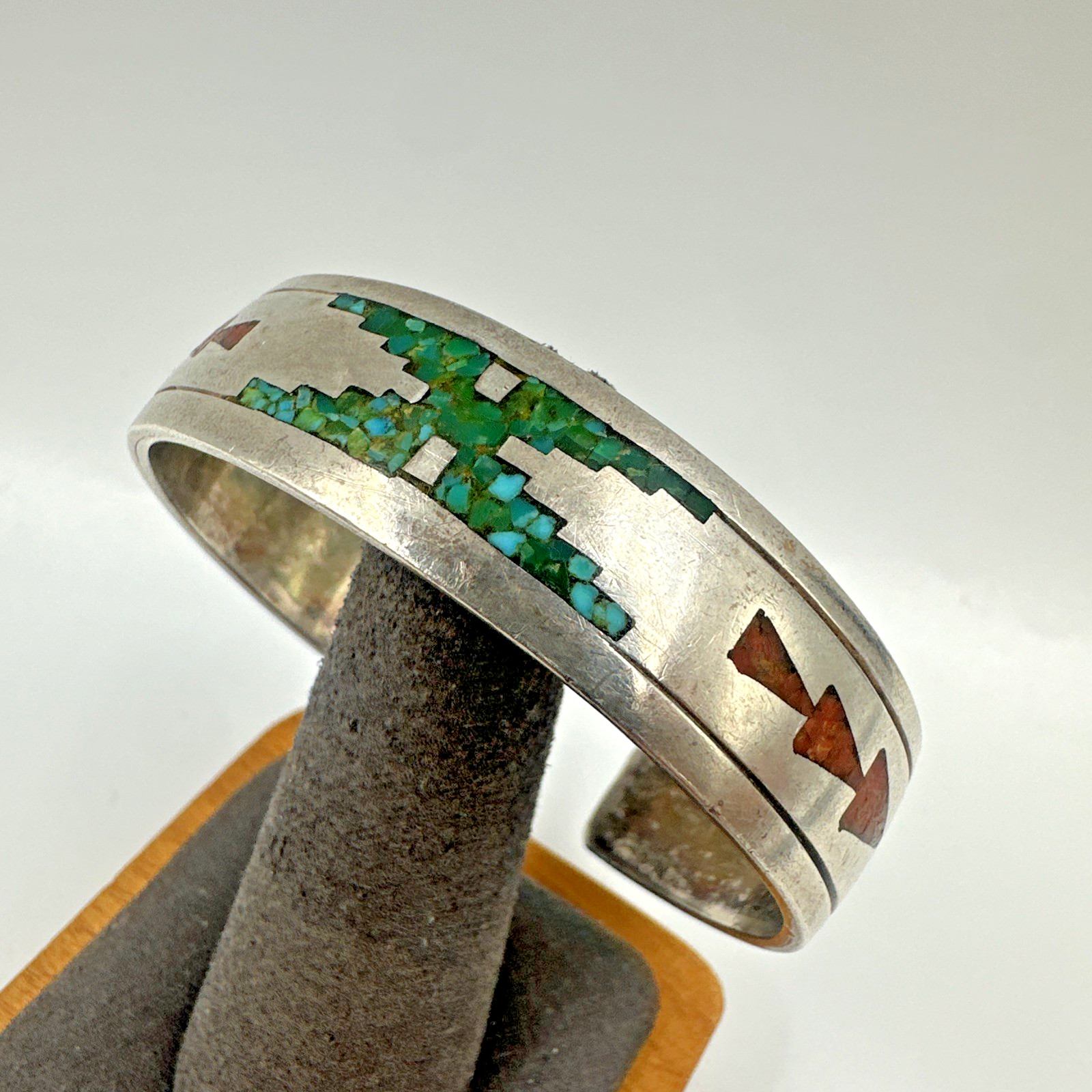 Vtg Early Tommy Singer Cuff Bracelet Sterling Sz 5.5 – ~6 Navajo 34.2g 13.5mm