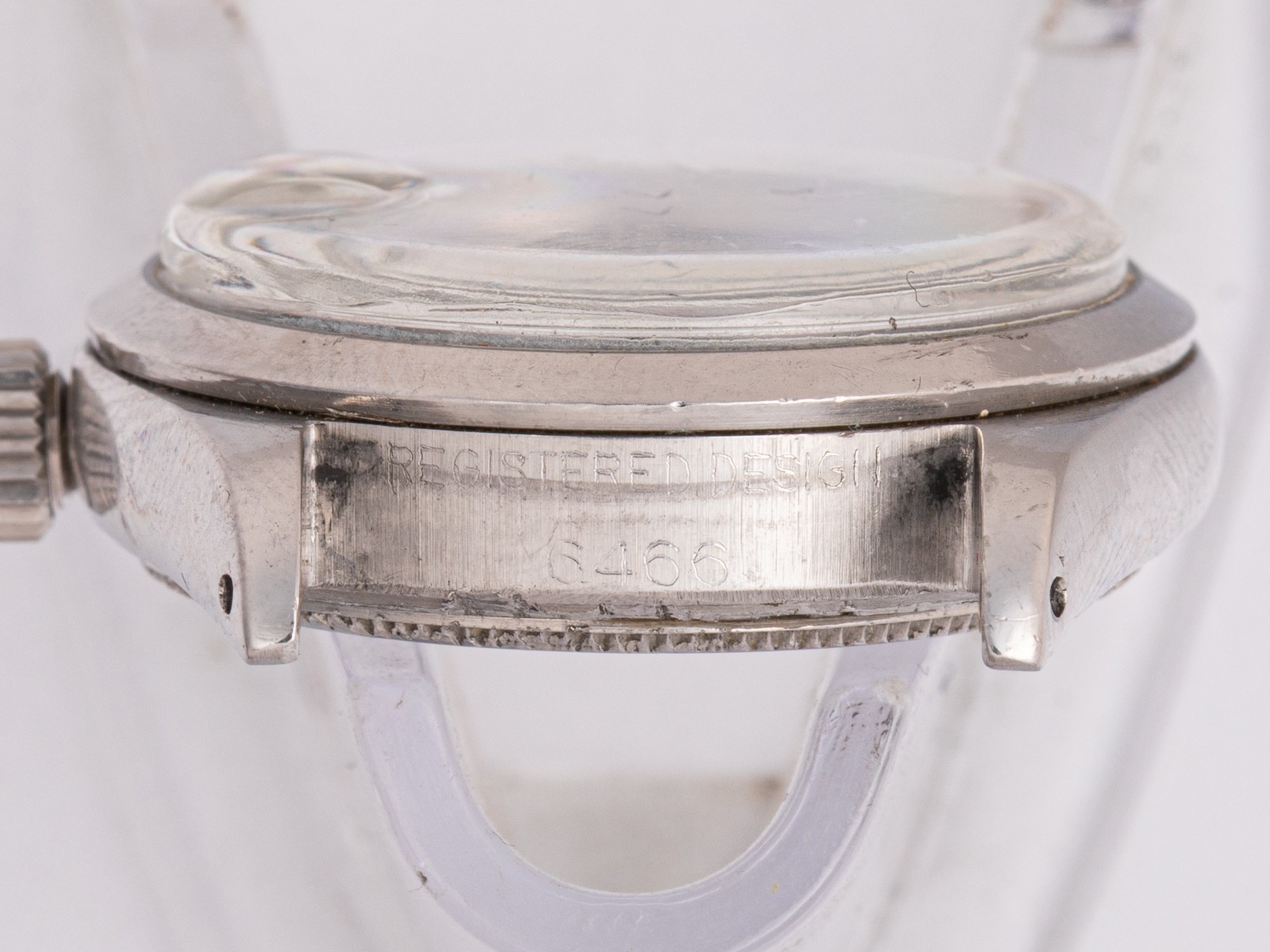 Vintage Rolex Ref. 6466 Oysterdate Steel 30mm Head with Black Dial!