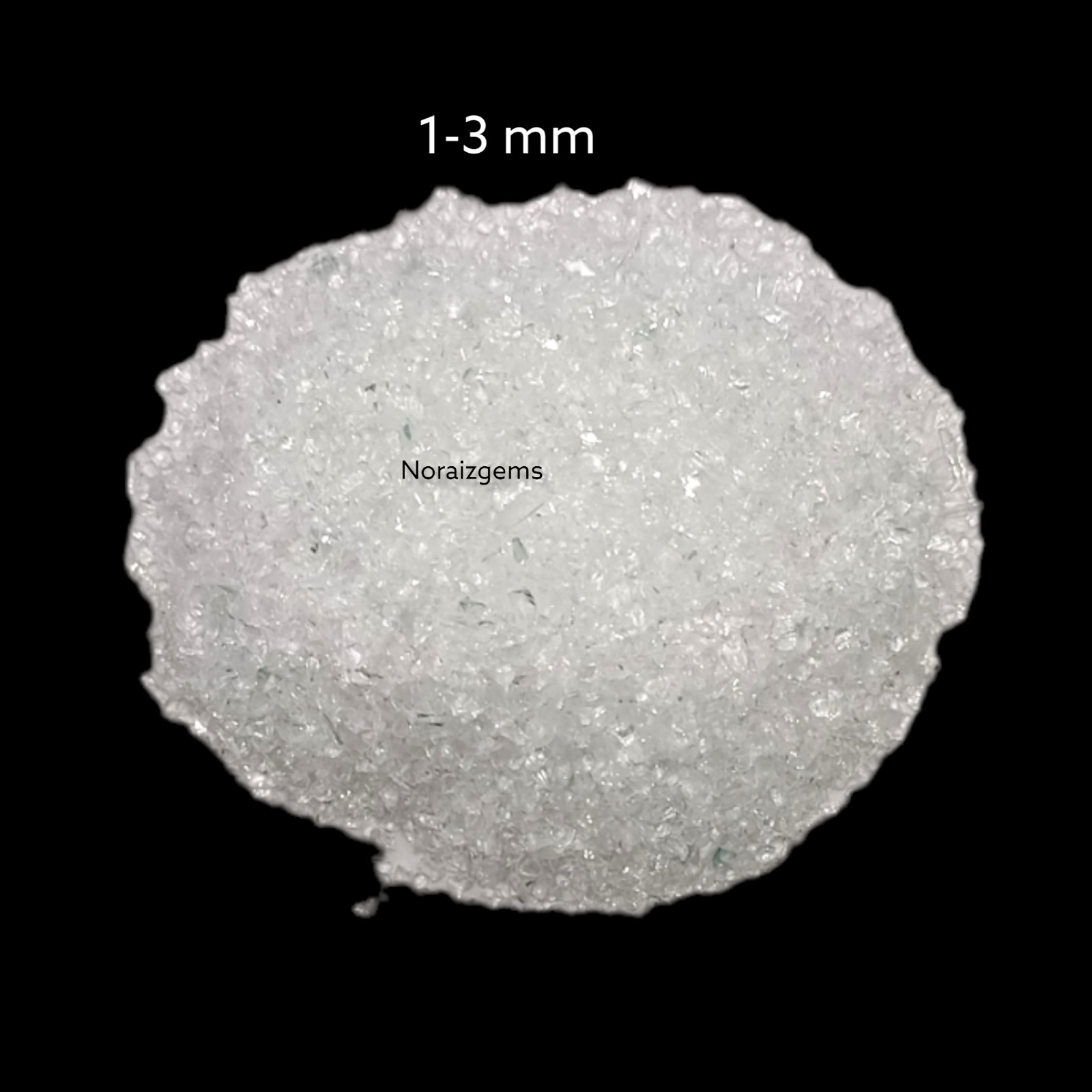 Crushed Crystal Hydro Quartz Gemstone Coarse For Woodworking, Ring Inlay, Resin
