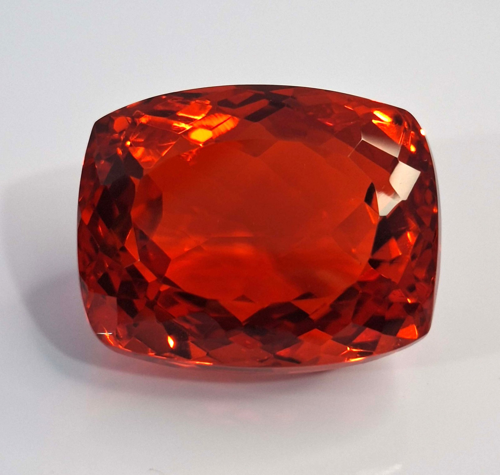 Mexican Fire Opal Cut Cushion Cut 126-128 Ct Loose Certified Gemstone SP1749