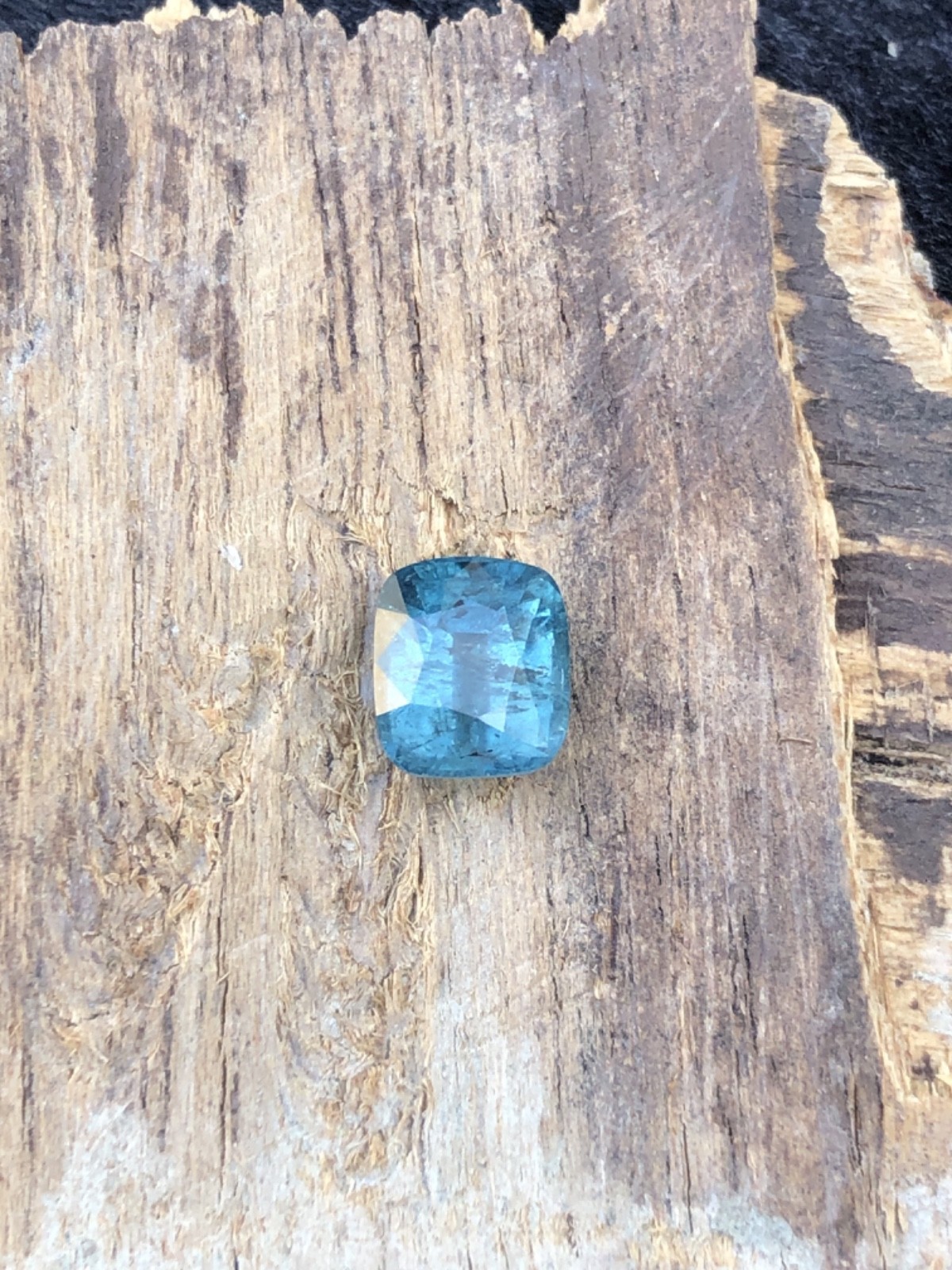 Natural 4.7 carats Blue Tourmaline Cushion Cut Untreated Afghanistan Gem