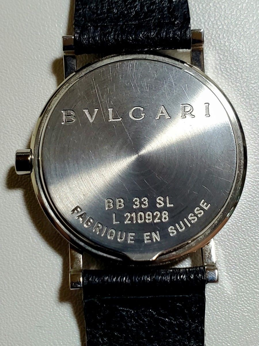 [B1P] BVLGARI BB33 Logo Mania White Dial Quartz Men’s Watch [k3p]