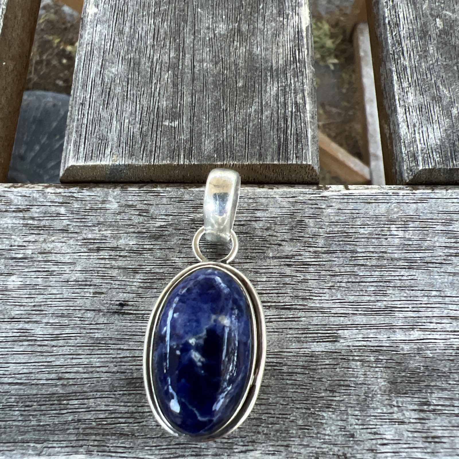 Oak 7 Sterling Silver Sodalite Pendant