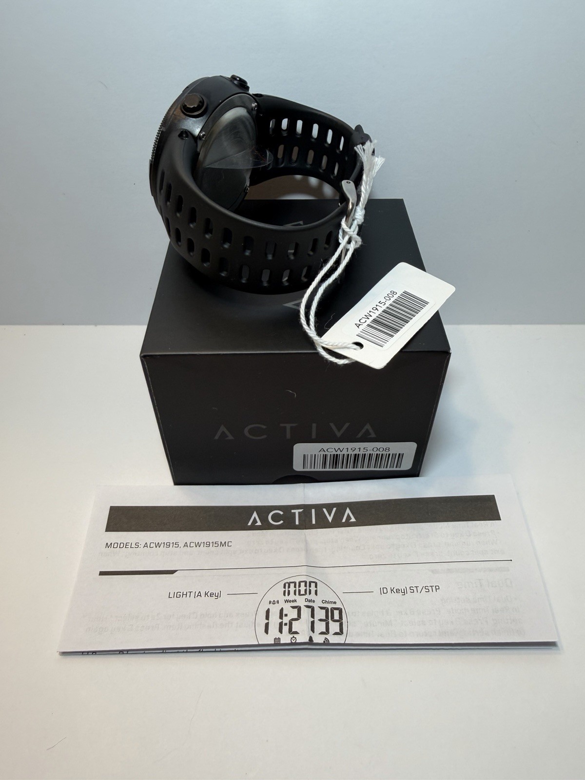 Activa x Invicta ACW1915-008 Men’s Digital Sport Watch 50mm Black New