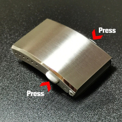 18mm 20mm 22mm Adjustable Ratchet Buckle 316L Stainless Steel Watch Strap Clasp