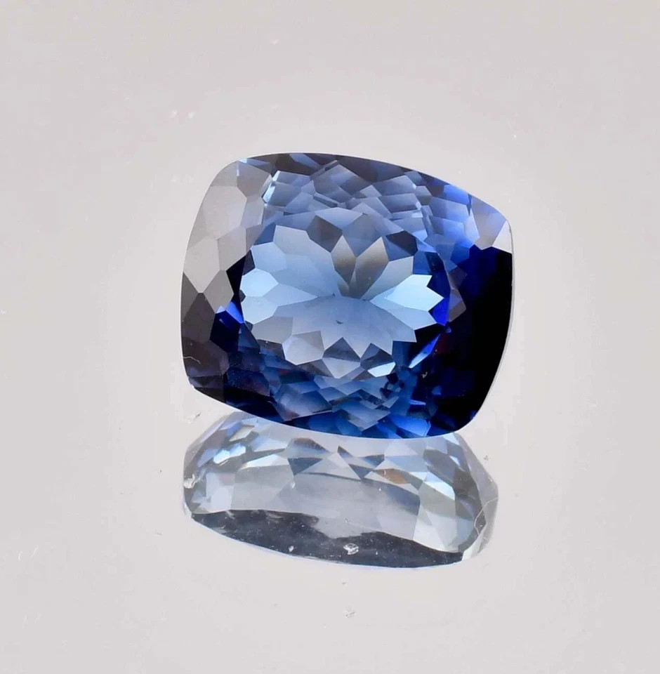 20.00 CT Natural Royal Blue Sapphire Cushion Cut Certified Gemstone Sri Lanka