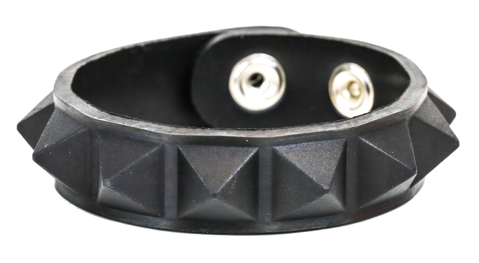 Cyber Glow In Dark Rubber Pyramid Bracelet Punk Gothic Thrash Metal Rockabilly