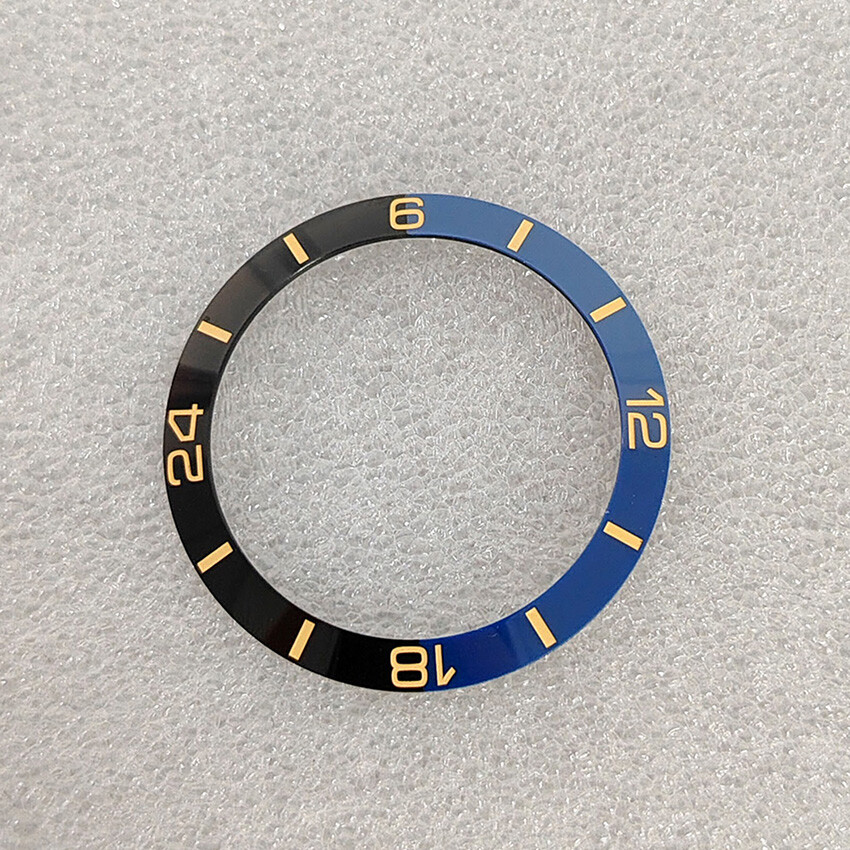 38MM Two-color Bevelled Ceramic Bezel Watch Insert Ring Inside Diameter 30.5MM