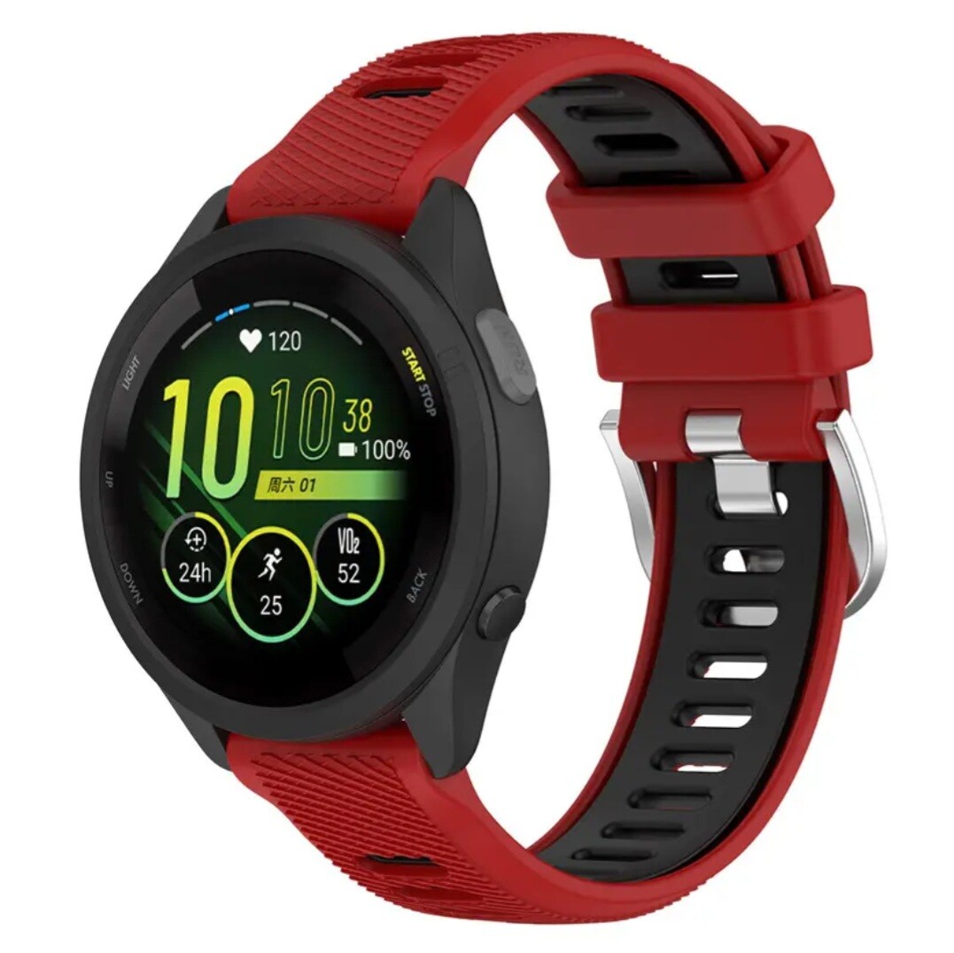 Silicone Sport Band 18mm for Garmin Vivoactive 4s, Venu 3s, 2s, Vivomove 3s