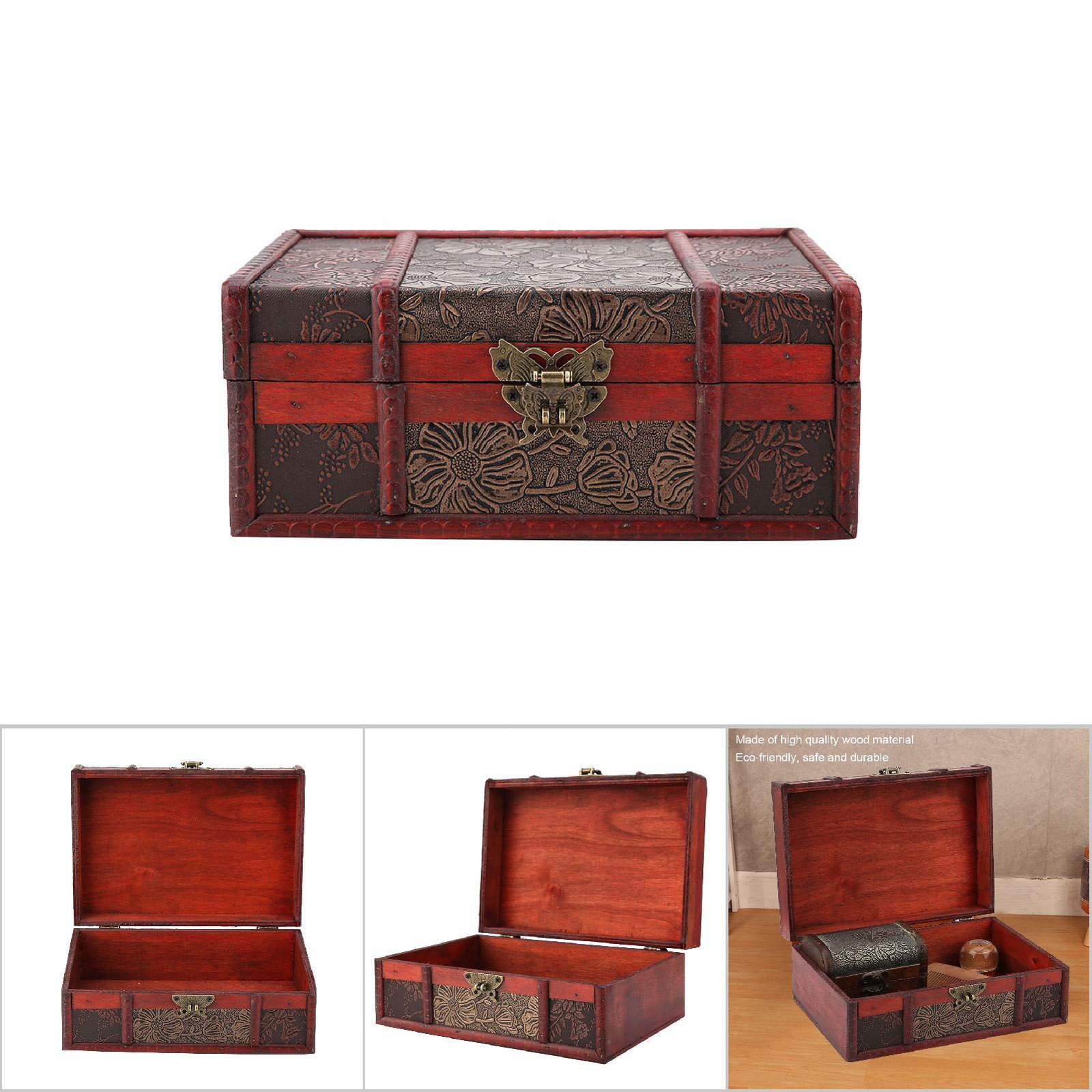 Elegant Small Wooden Storage Box For Book Collection