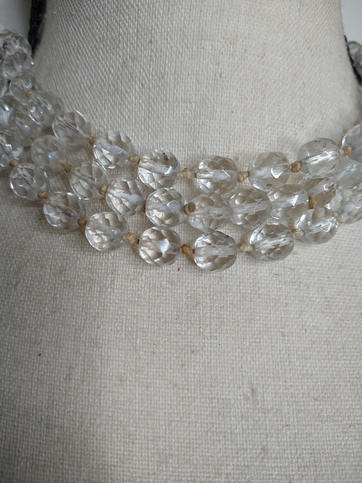 Vintage Continues 24 inch LONG Glass Beaded Necklace LARIAT Style SEE NOTE