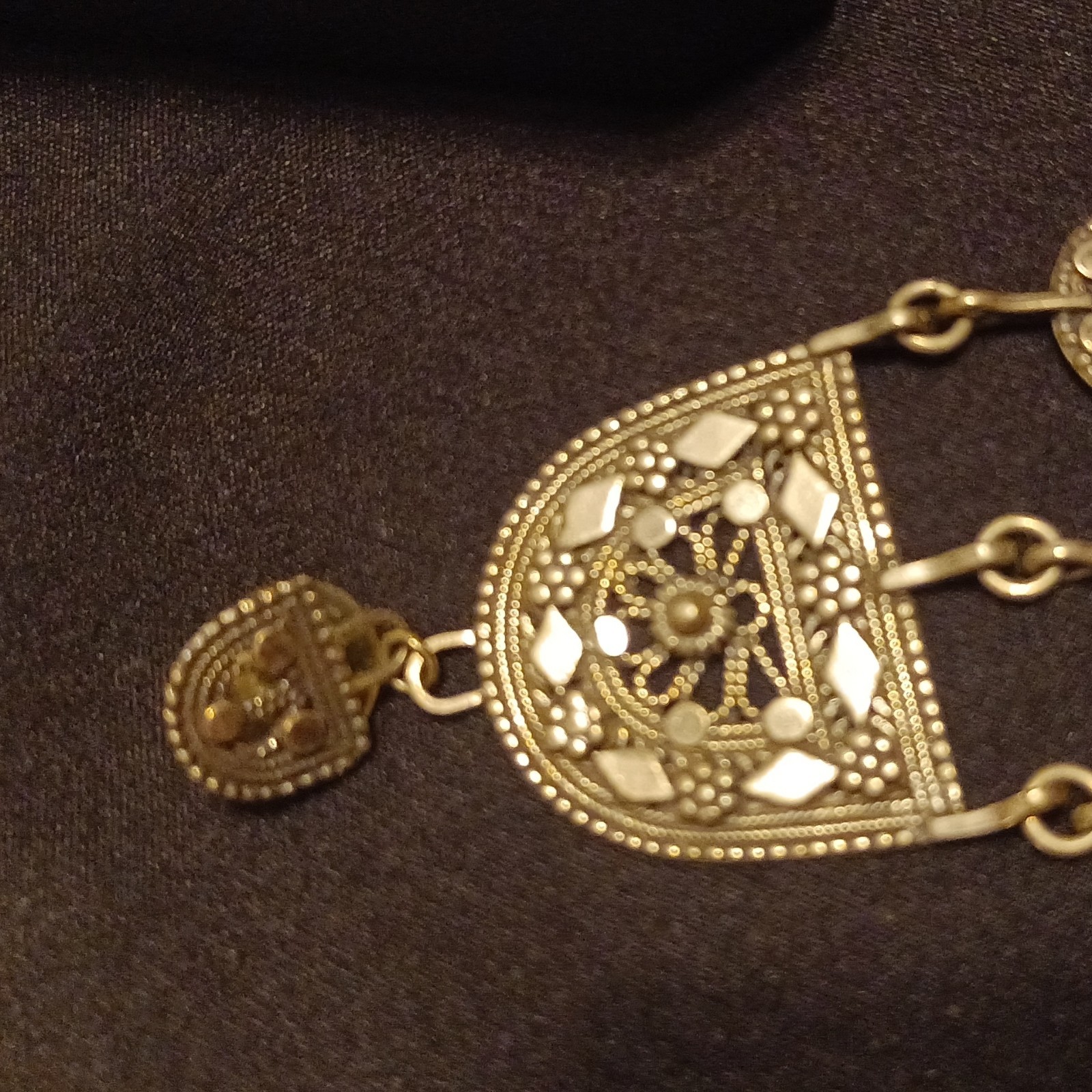 Ben-Zion David Yemenite Traditional Earrings .925 Silver EEUC w Original Box vtg