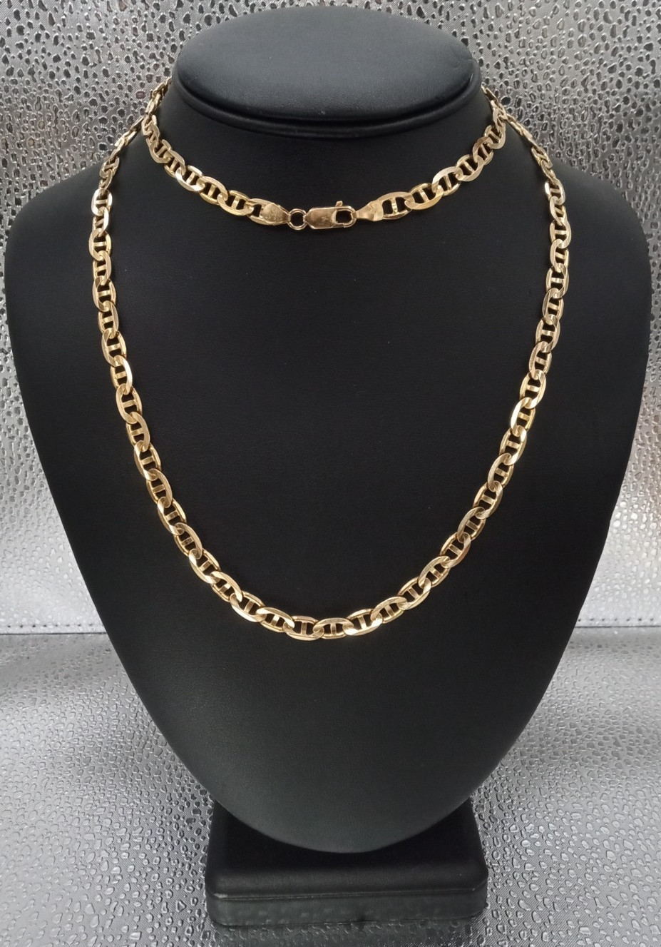 (MA2) Men’s 14k Yellow Gold 42.1 Grams 6.5mm Mariner Link Necklace/Chain 32″