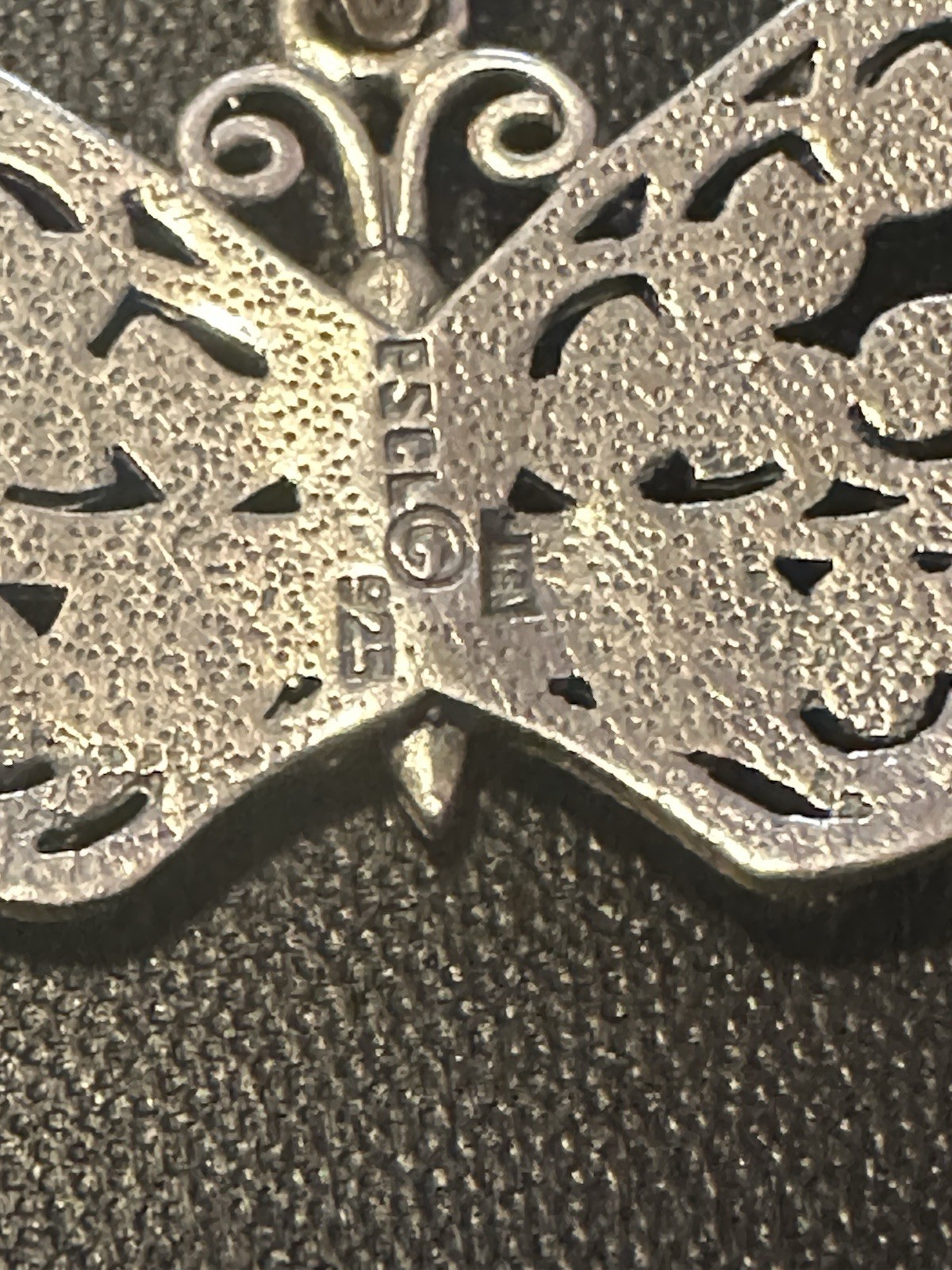 Peter Stone PSCL 925 Sterling Silver Celtic Knotwork Butterfly Pendant