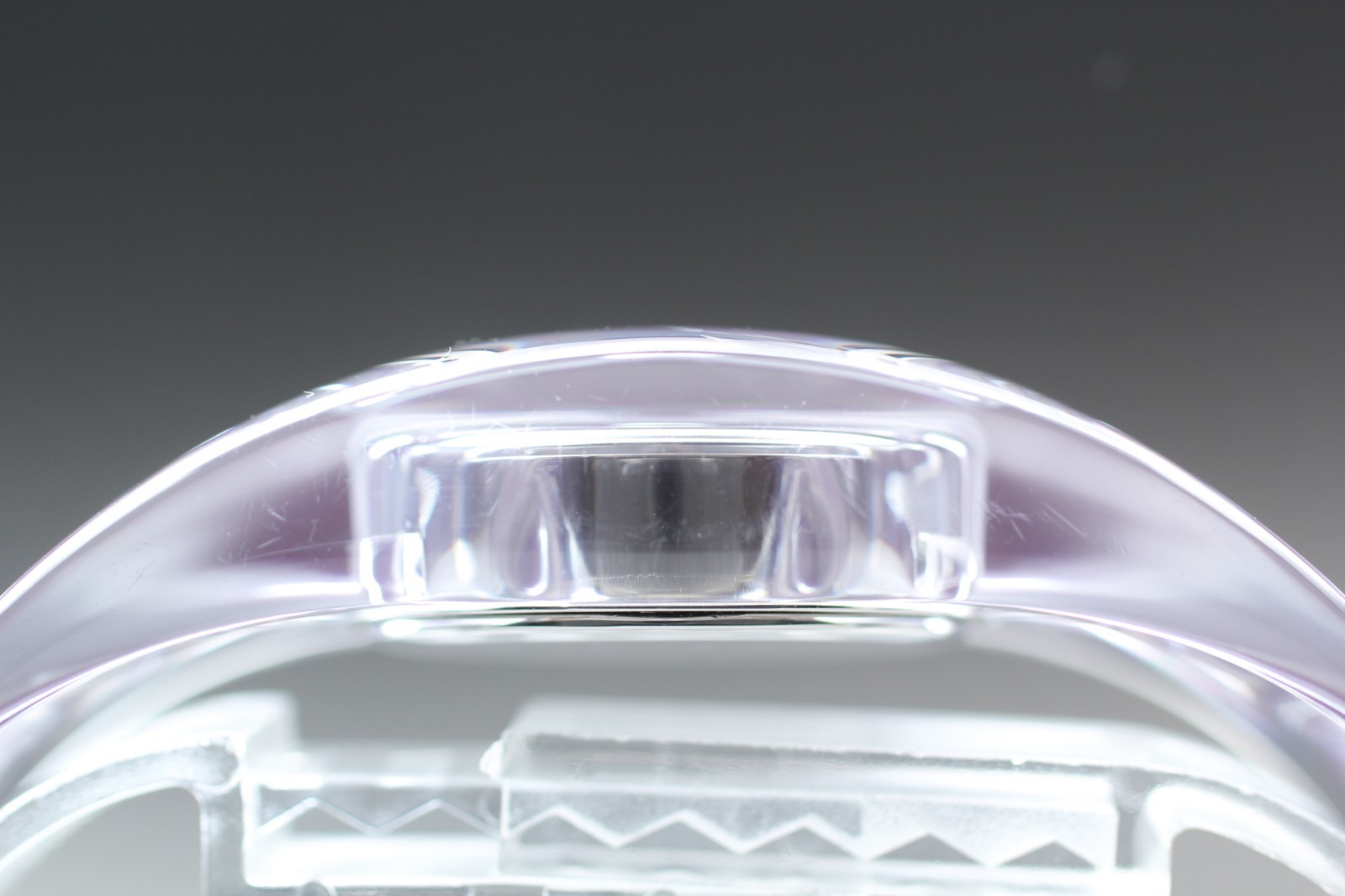 FULL/ISSEY MIYAKE SILAW001 Bangle Watch Clear Transparent Tokujin Yoshioka JAPAN