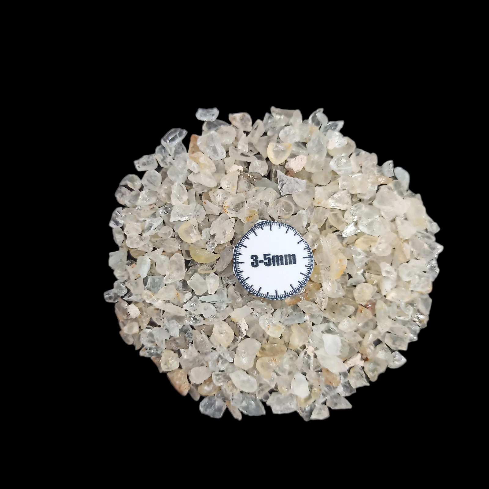 White Topaz Coarse Gemstone 3-5mm for Bottles Home Decor