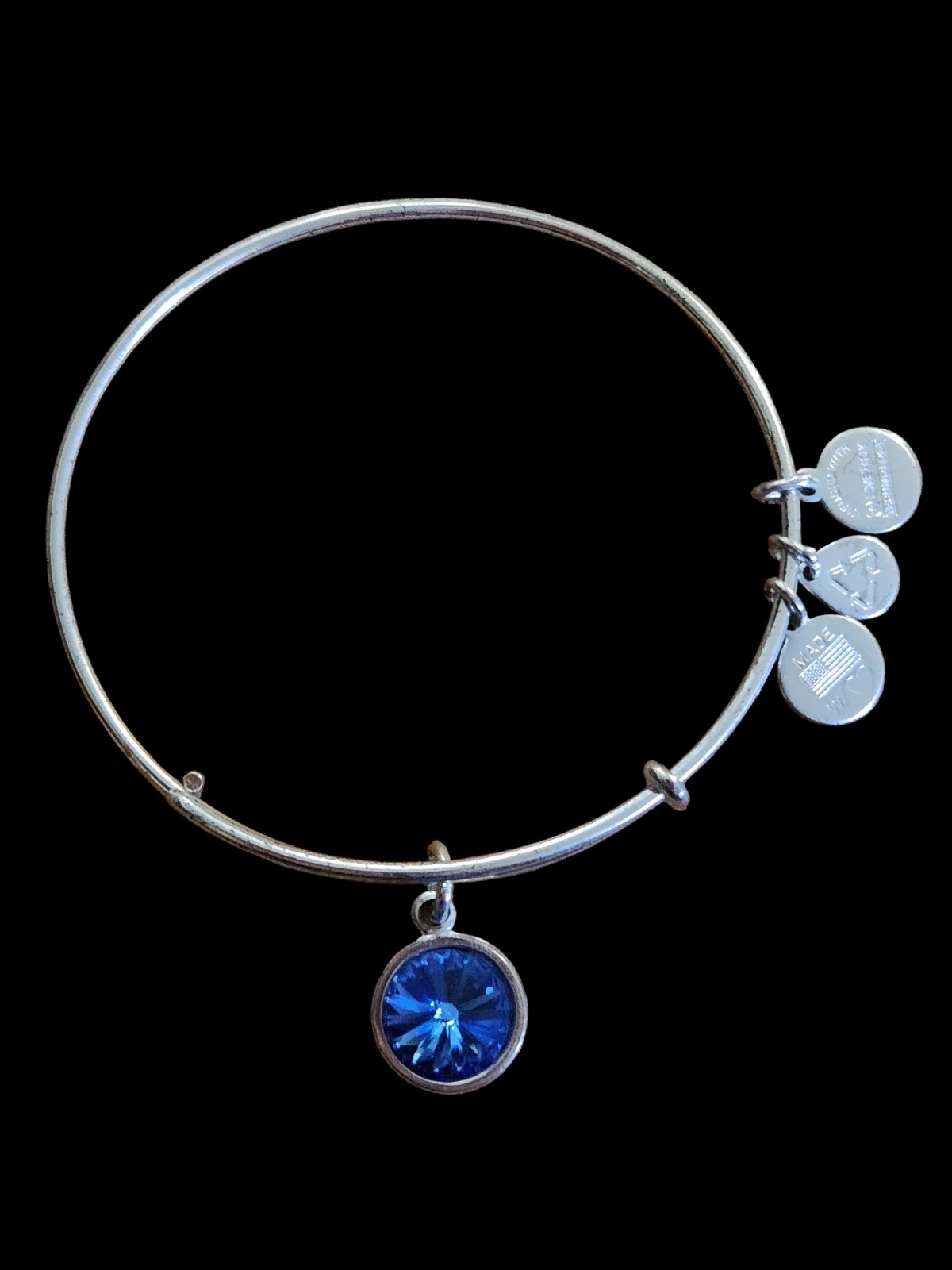 Alex and Ani Swarovski Crystal Birthstone September Silver Bracelet