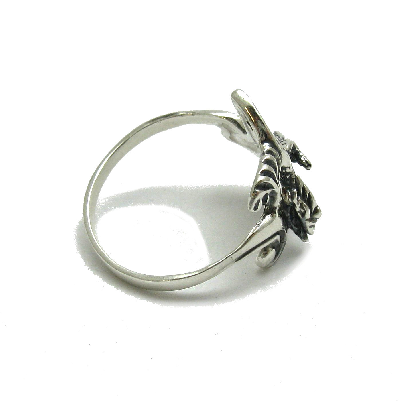 Handmade Sterling Silver Dragon Ring Hallmarked 925 Nickel Free
