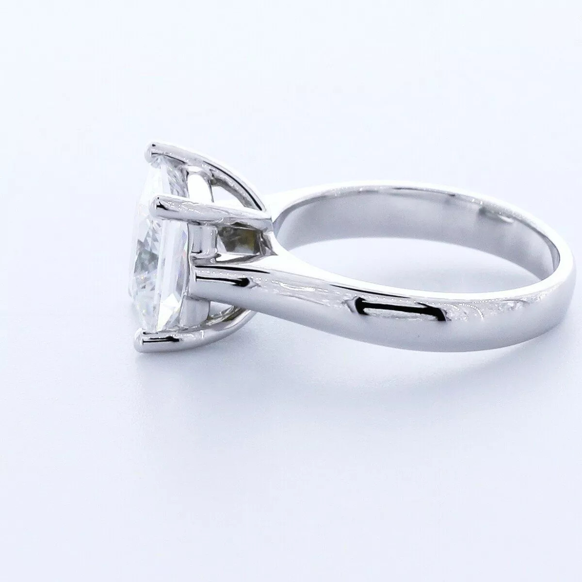 Solitaire Engagement Ring 14K Gold 3.05 Carat Princess Lab-Grown Diamond G VS1