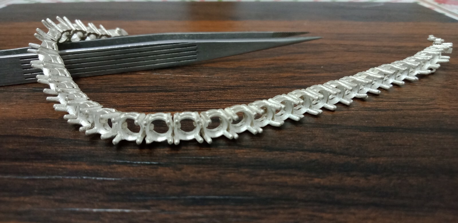 5X5MM Round Semi Mount Bracelet-Without Stone Bracelet-Tennis Bracelet