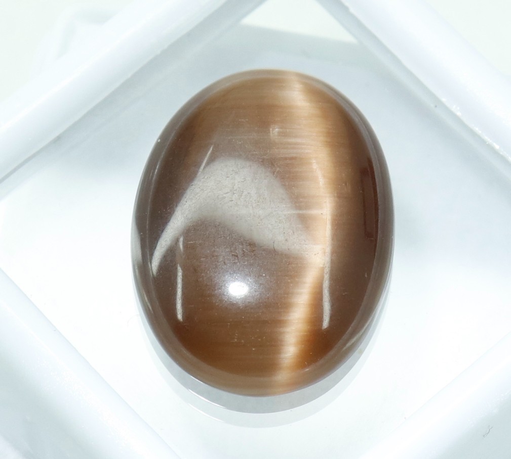 Natural 8.05 Ct Chrysoberyl Cats Eye Oval Cabochon Cut Loose Certified Gemstone