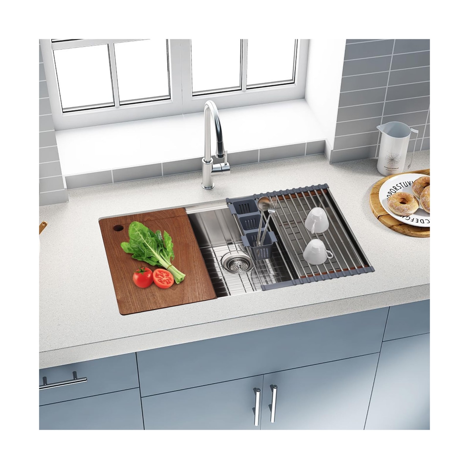 30 Inch Undermount Kitchen Sink Superior Drain Kitchen Sinks 11 Gauge (3mm) S…