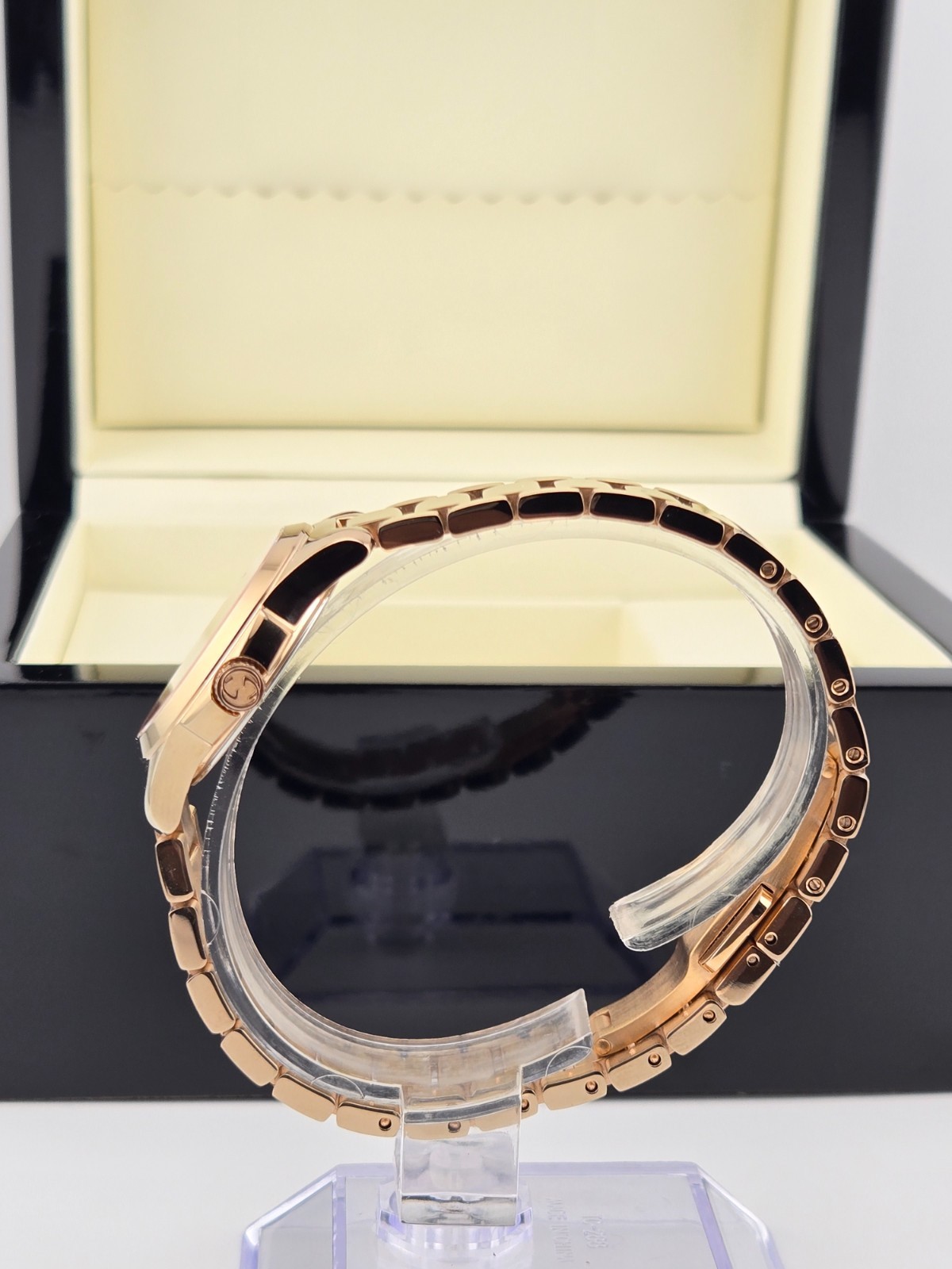 Gucci Women’s G-Timeless Gold Tone Watch Refurbished – YA126567 ($1010 MSRP)