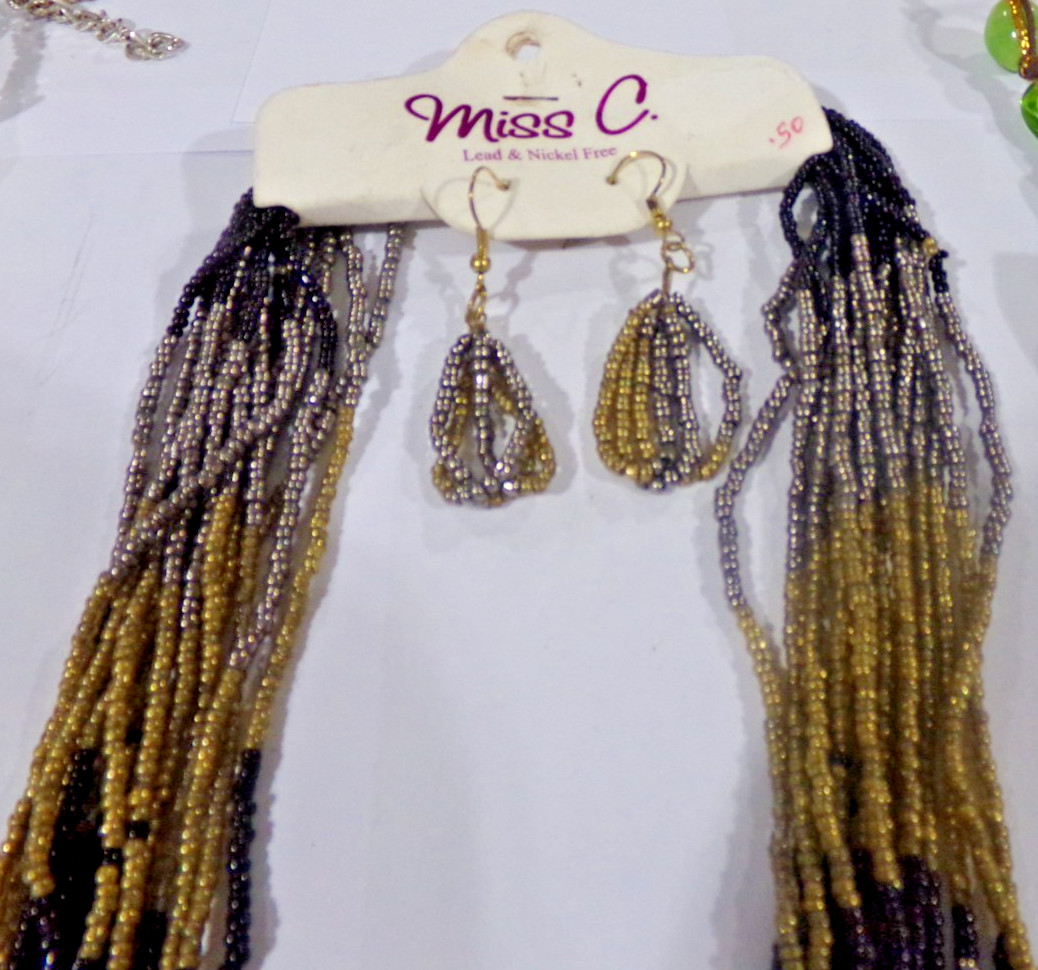 Vintage Mixed Lot of 5 BEADED NECKLACES as pictured