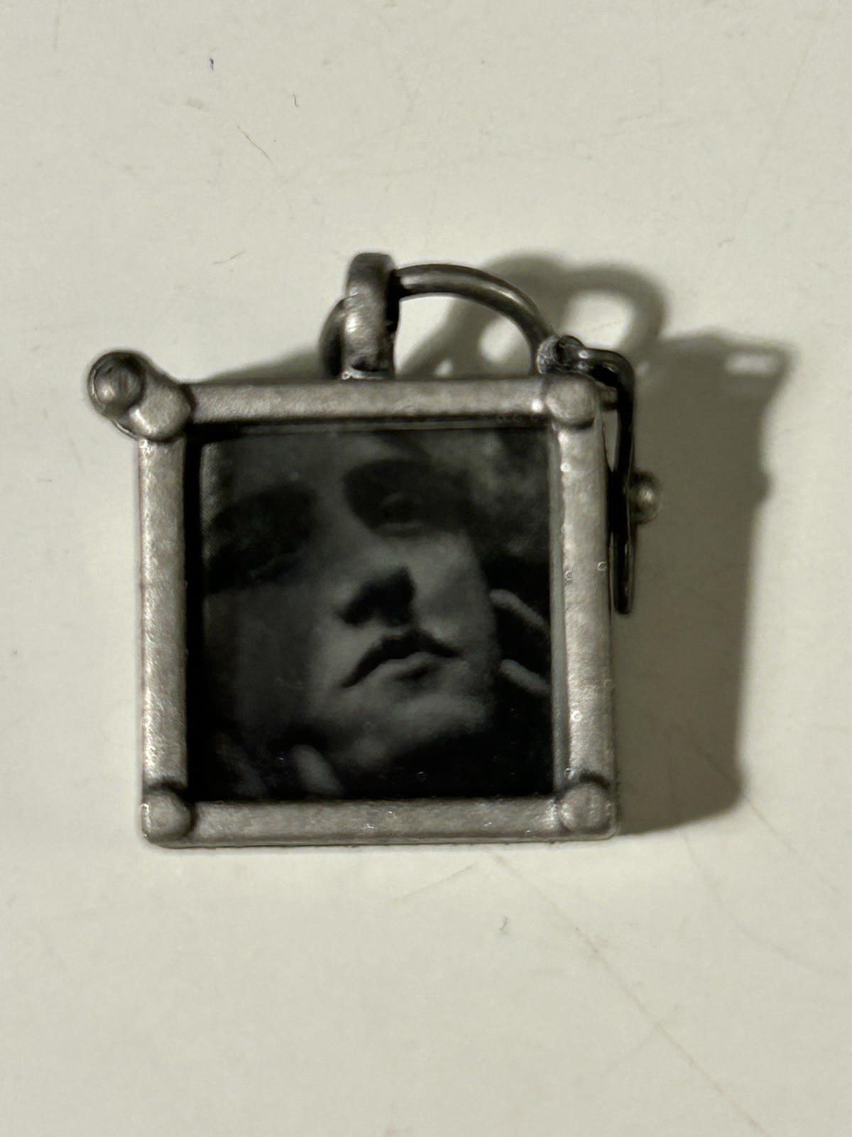 Vintage Silver Toned Charm Photo Holder