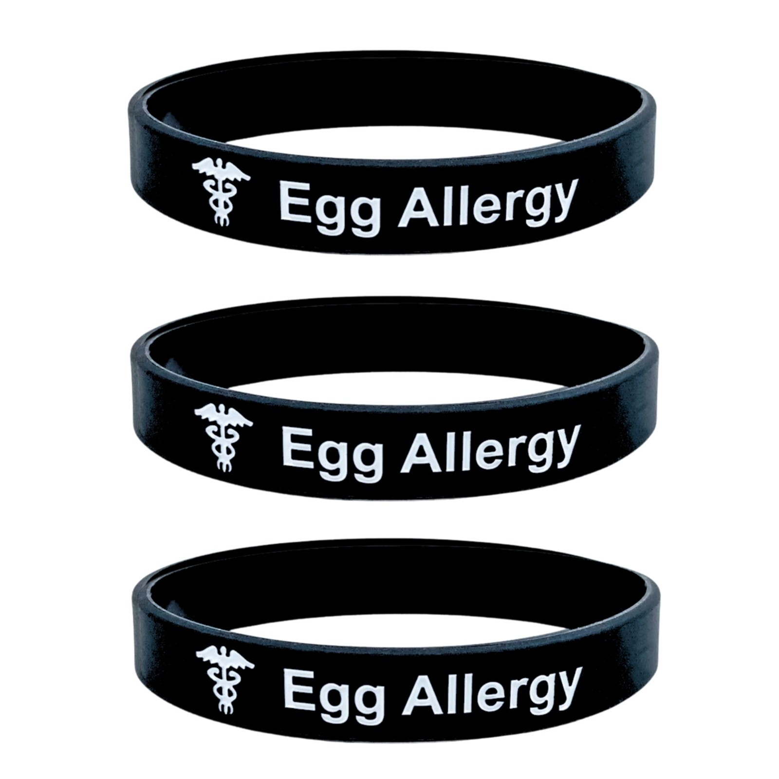 Egg Allergy Wristband Allergic To Eggs Medical ID Alert Allergies Jewelry 202mm