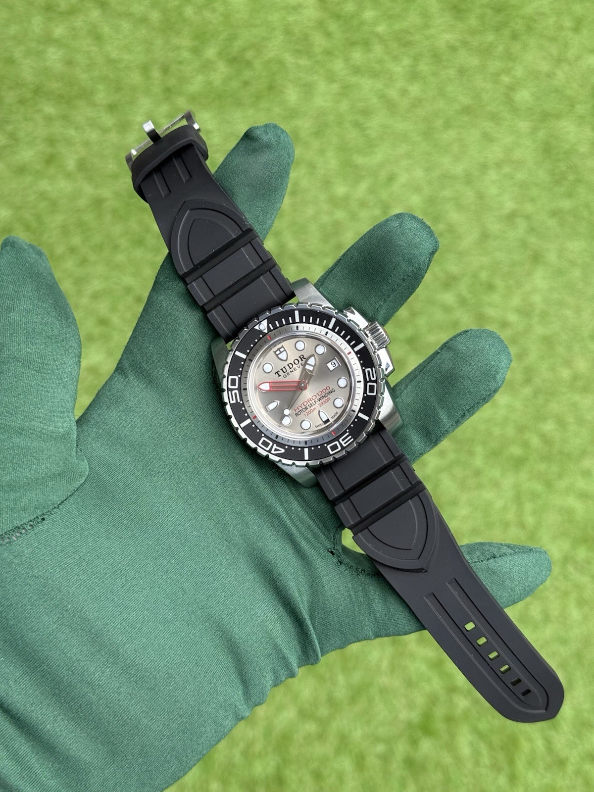 Tudor Hydronaut 1200 45.5mm Stainless Steel Silver Dial Ref. 25000 Watch
