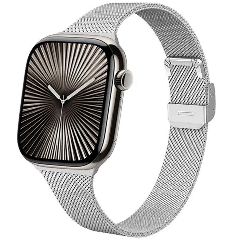 Slim Milanese Strap for Apple Watch Band 10 9 8 7 46mm 45mm 41mm Ultra 49mm Meta