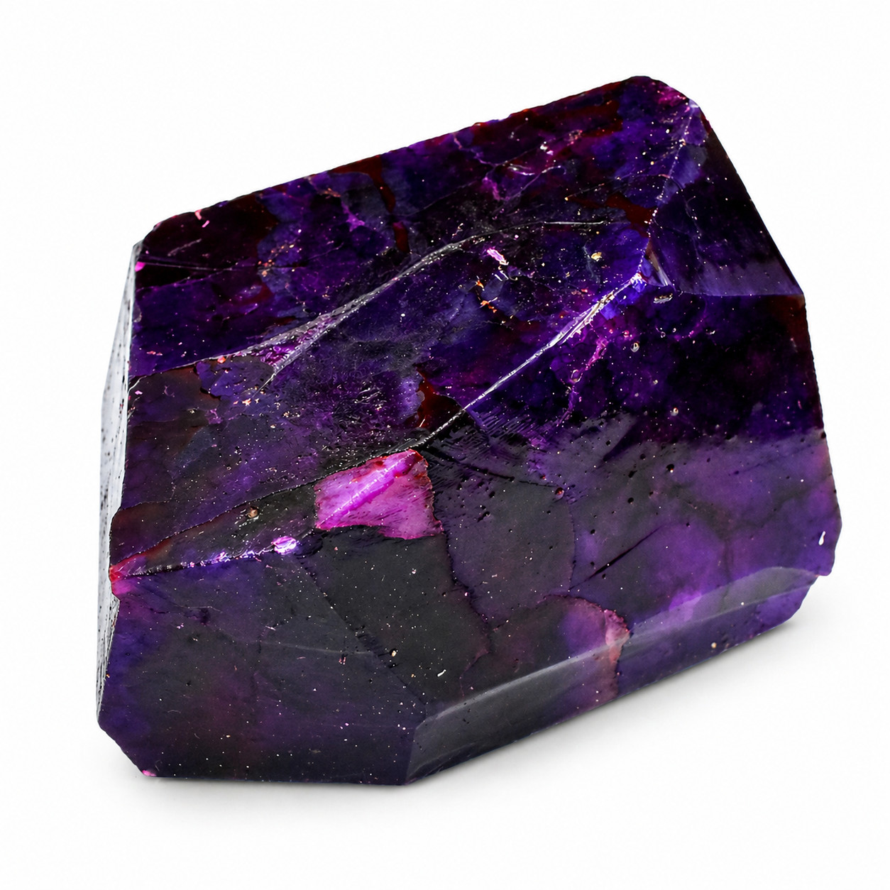 666 Ct Natural Uncut Huge Size Purple Sapphire Rough CERTIFIED Loose Gemstone