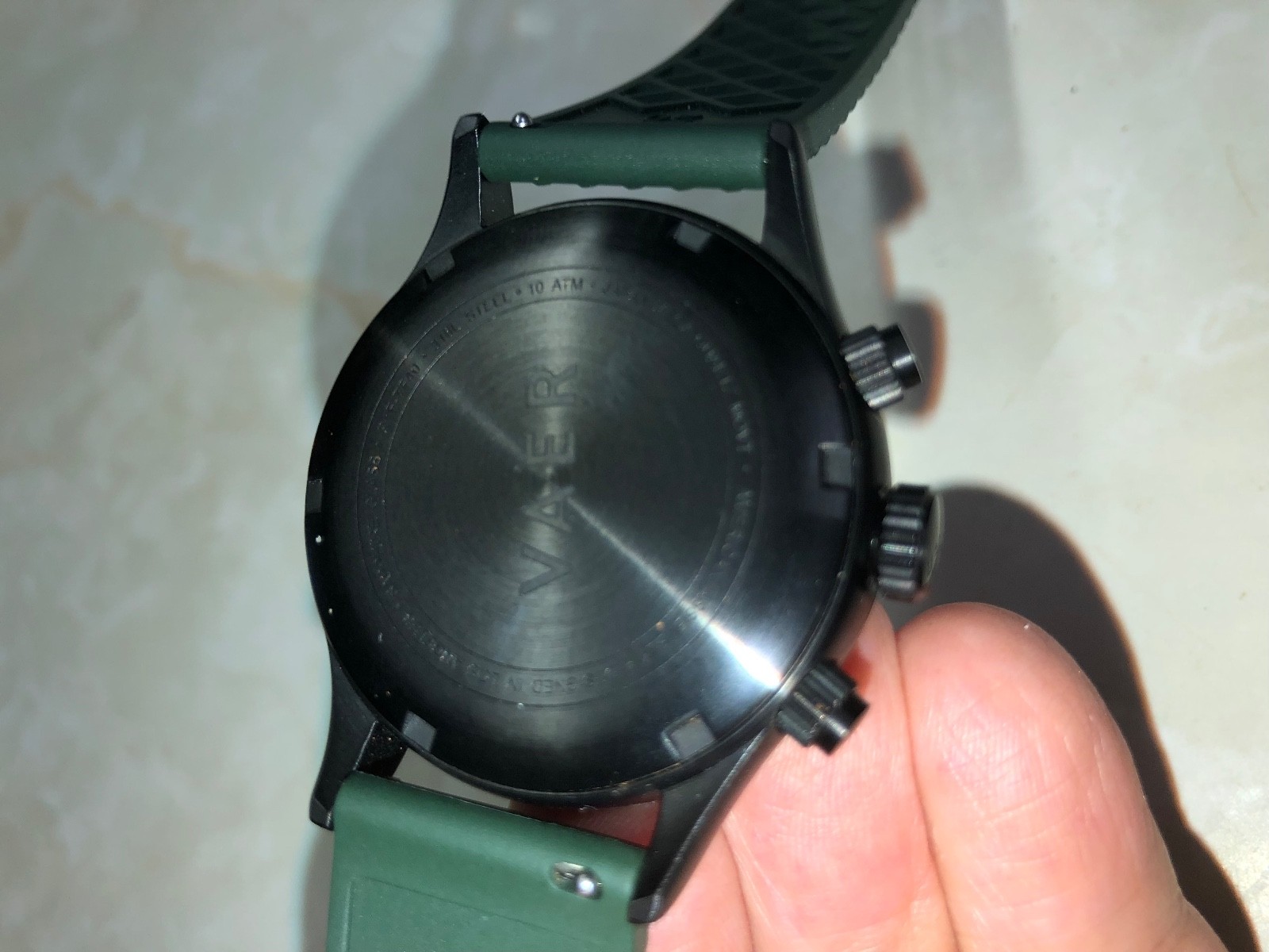 Vaer RS1 Rally Panda 40mm Quartz Chronograph Watch-Black PVD Coating