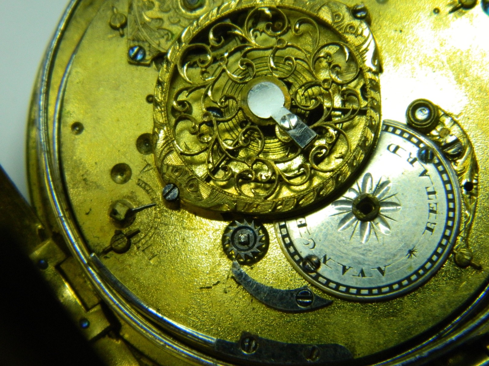 VERY RARE 18th CENTURY THIN FRENCH VERGE FUSEE REPEATER CHIME GONG POCKET WATCH