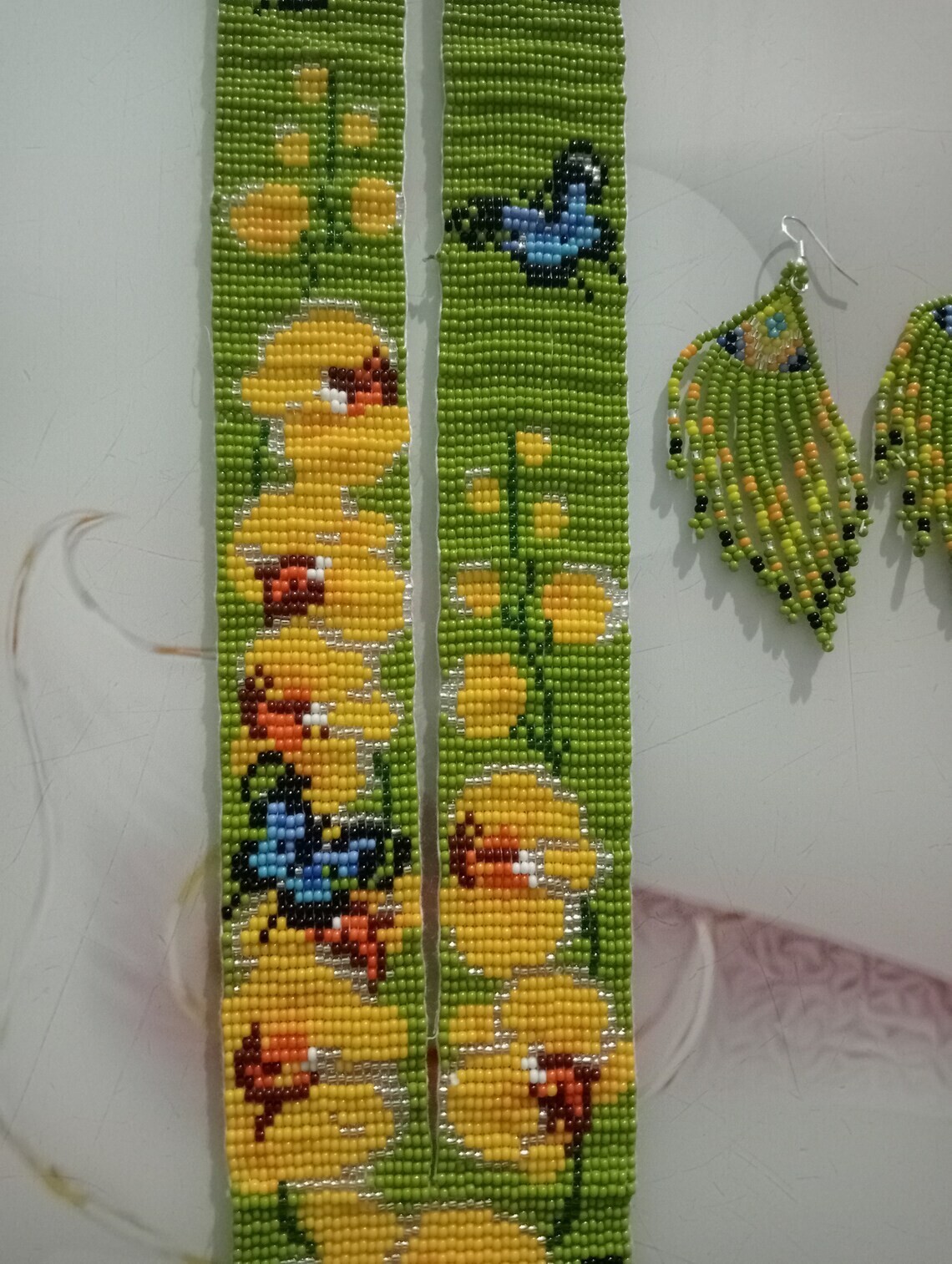 Handmade Seed Bead Necklace American Style Good Necklace Boho Beaded Necklace