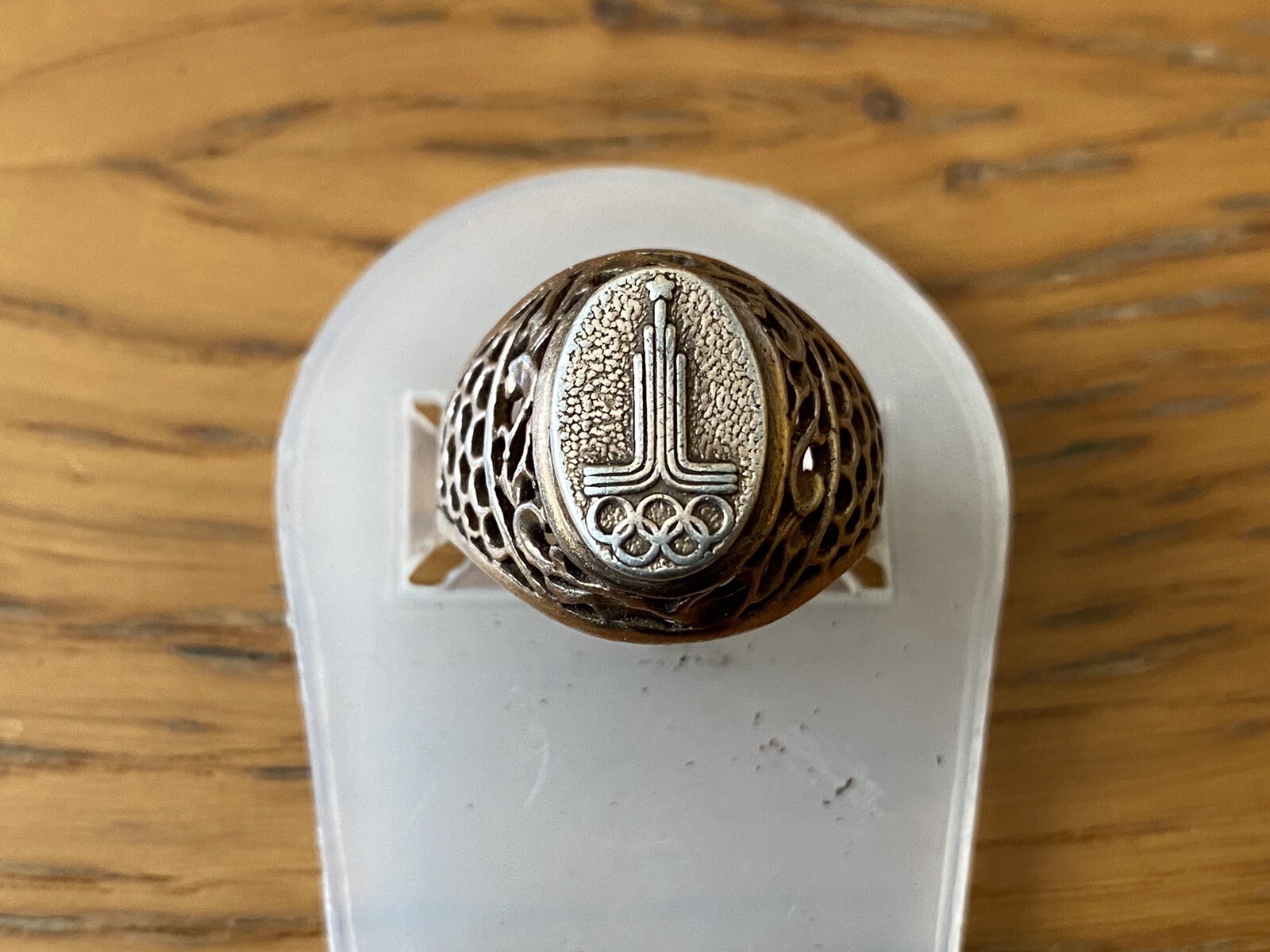 Vintage USSR Silver Ring OLYMPIC GAMES 875, Size 8 (18.30 mm) + Video