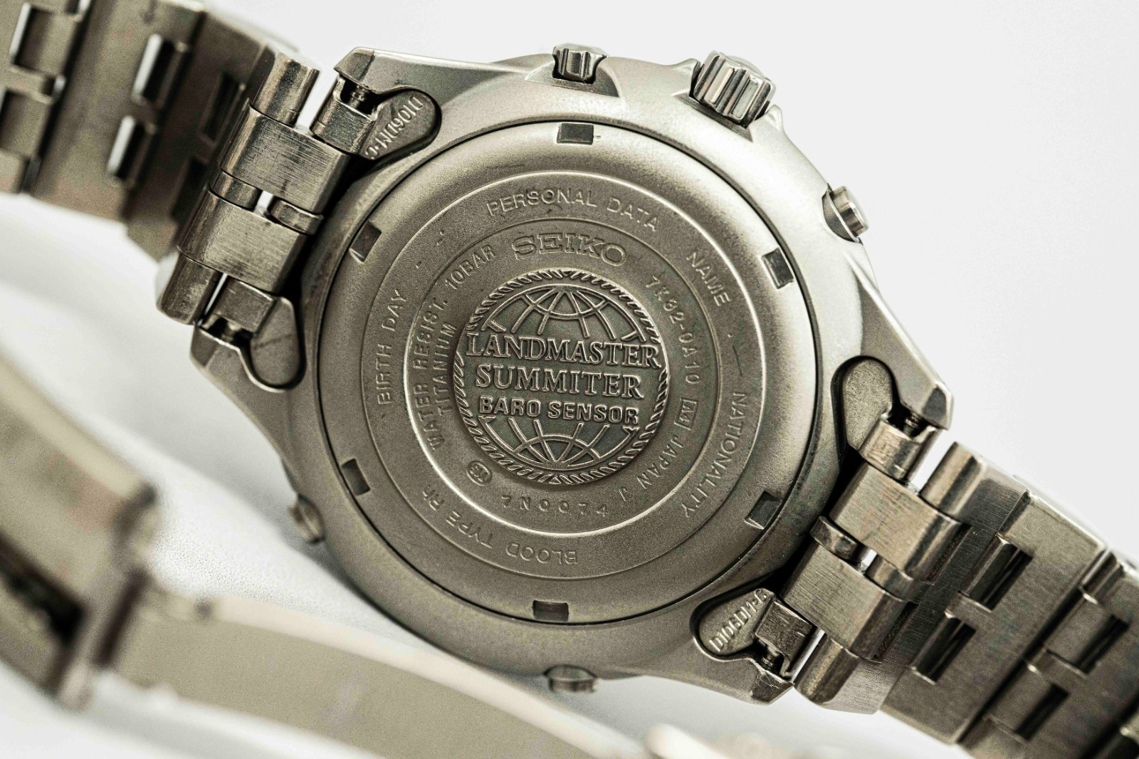*NEAR MINT* SEIKO Landmaster Summitter SBCN003 7K32-0A10 Quartz Kinetic Men 44mm
