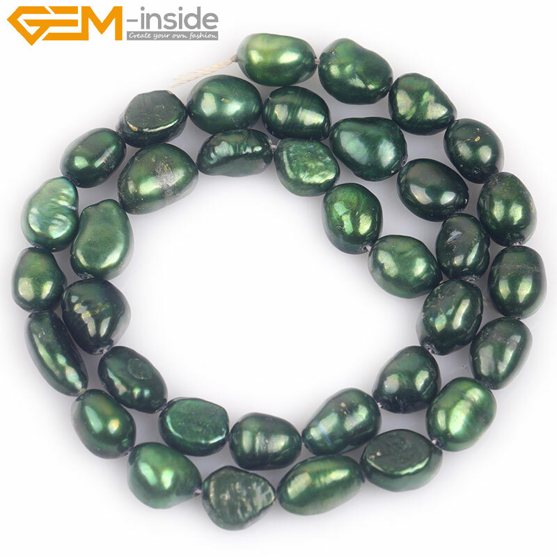 Freeform Assorted Color 8mm Pearls Loose Beads For Jewelry Making 15″ Enhanced