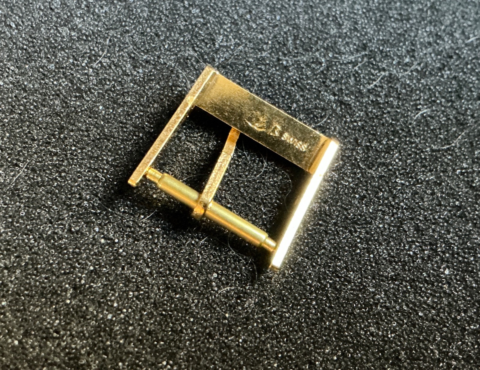 Vintage 1970-1980 NOS Gold-Plated 16MM X 14MM Buckle ” SWISS ” For OMEGA