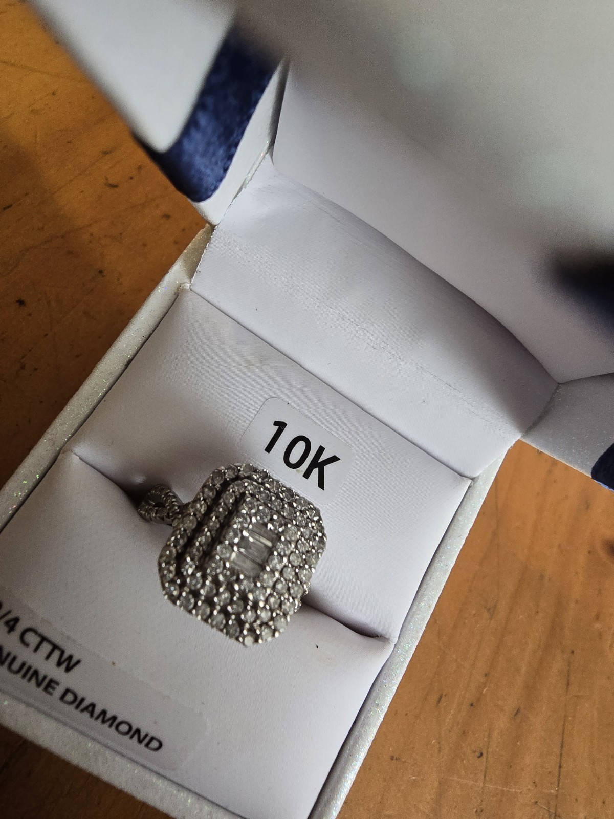 Keepsake Limited Edition 2021 3/4 CTTW Natural Diamond Ring 10K White Gold w Box